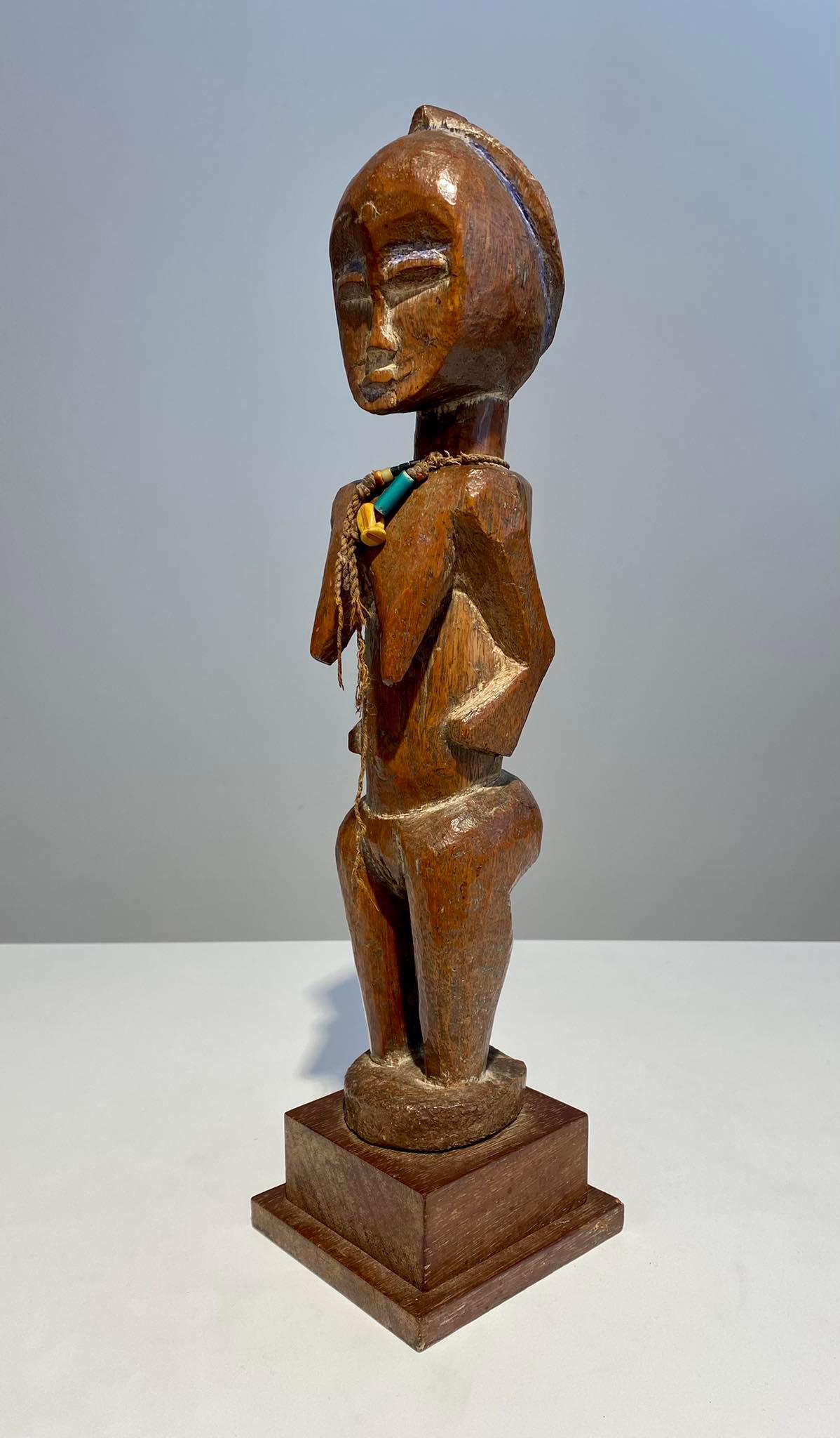 Superb museum quality Kulango Kulongo female statue Ivory Coast African Art For Sale 1