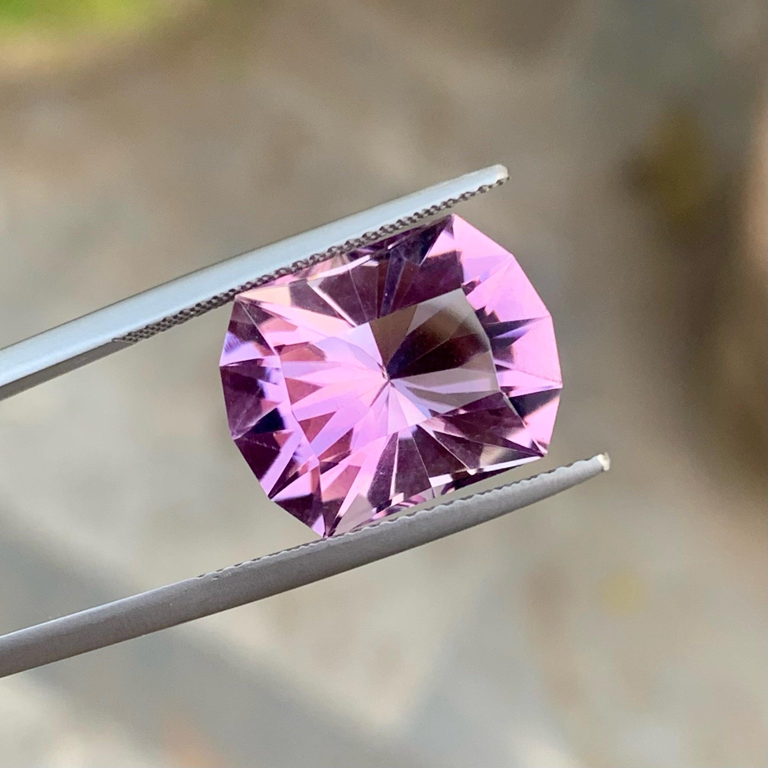 Modern Superb Natural Amethyst For Jewelry 9.25 CT Sparkling AAA Clean Brazilian Stone For Sale