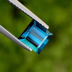 Superb Natural Indicolite Tourmaline 1.65 Carats Loupe Clean Afghan Tourmaline