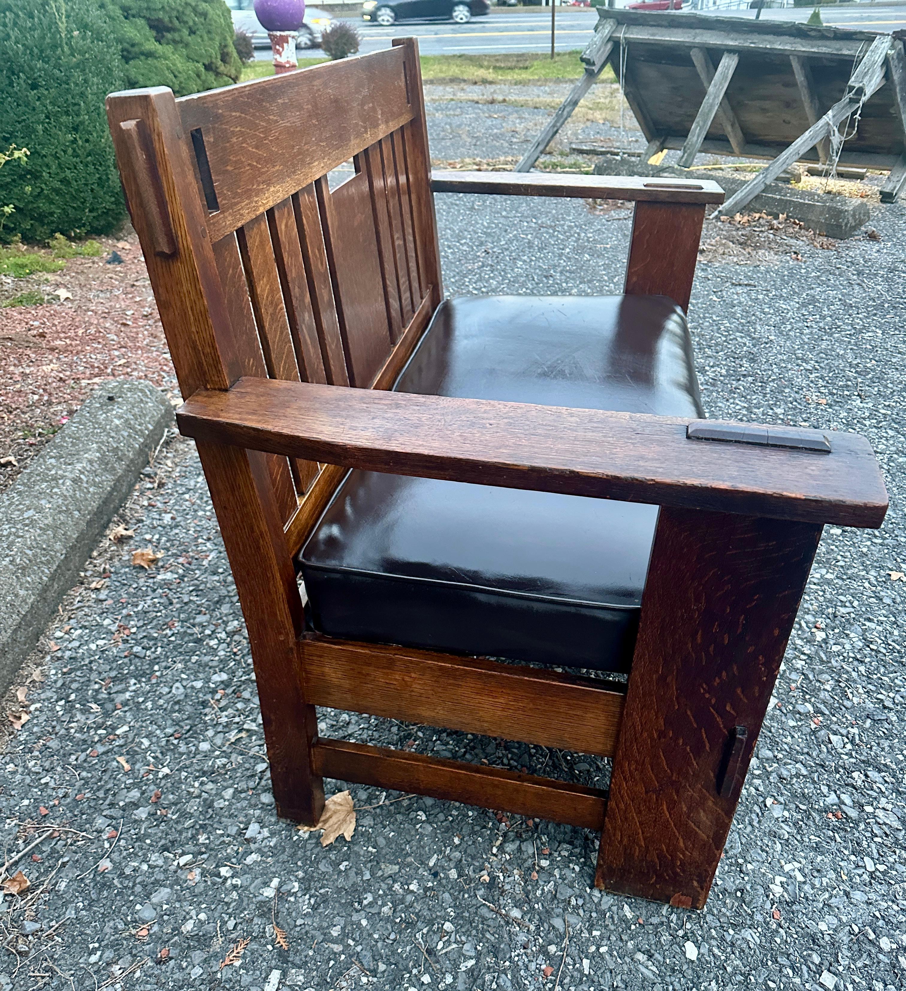 Pelle SUPERBO Set di Charles Stickley con ritaglio - W8407 in vendita