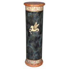 Used Superb Paint Decorated French Empire Neoclassical Pedestal Fern Stand 