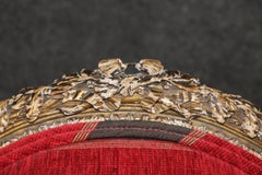 Superb Pair Chippy Antique Giltwood French Carved Louis XVI Armchairs Circa 1920