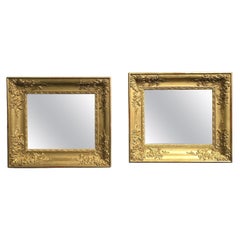 Antique Superb Pair Early Victorian Gilt Wall Mirrors