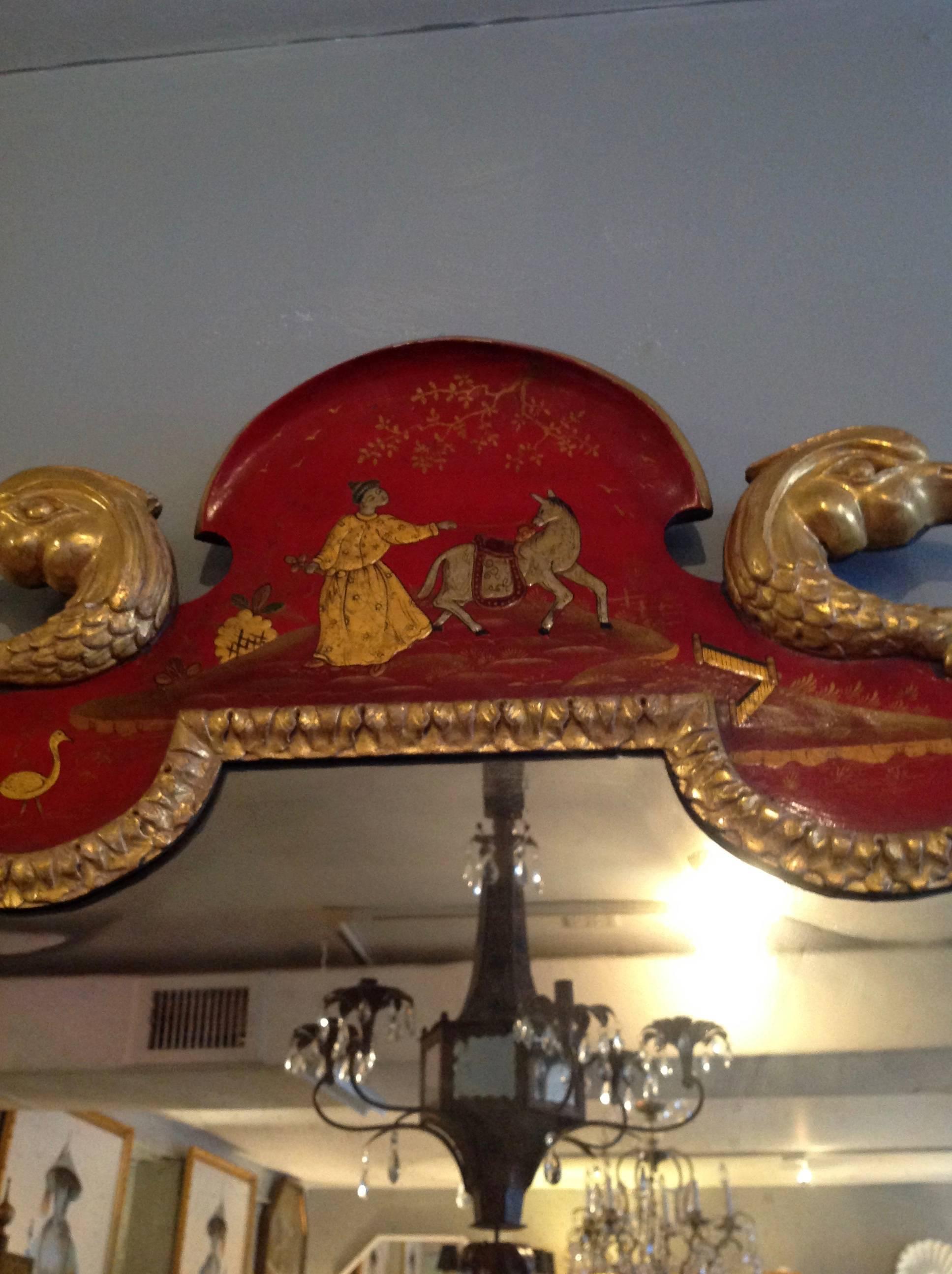 Superb Pair of 19th Century English Chinoiserie Mirrors 1