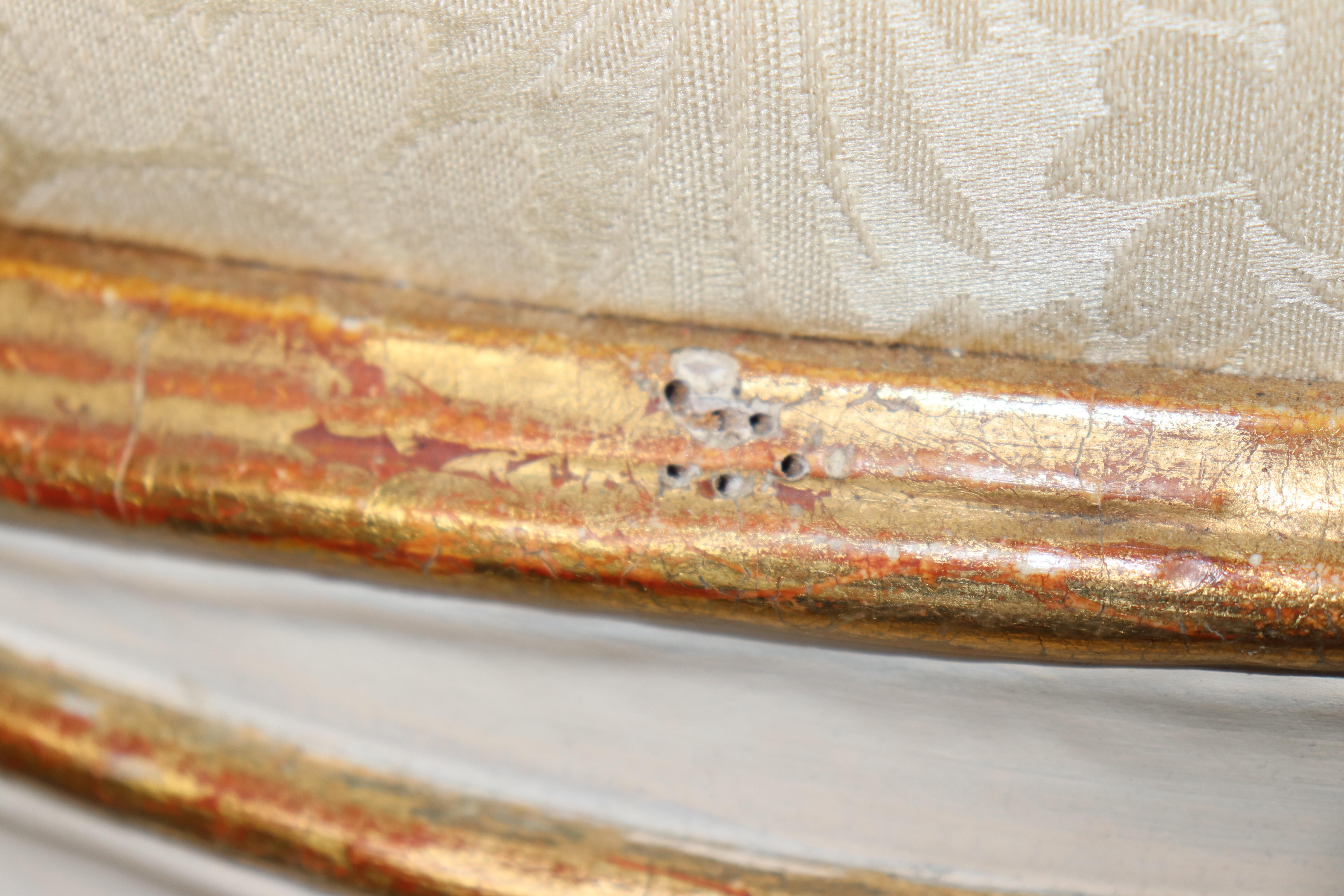 Superb Pair of 19th Century French Louis XV Paint Decorated Giltwood Armchairs For Sale 4