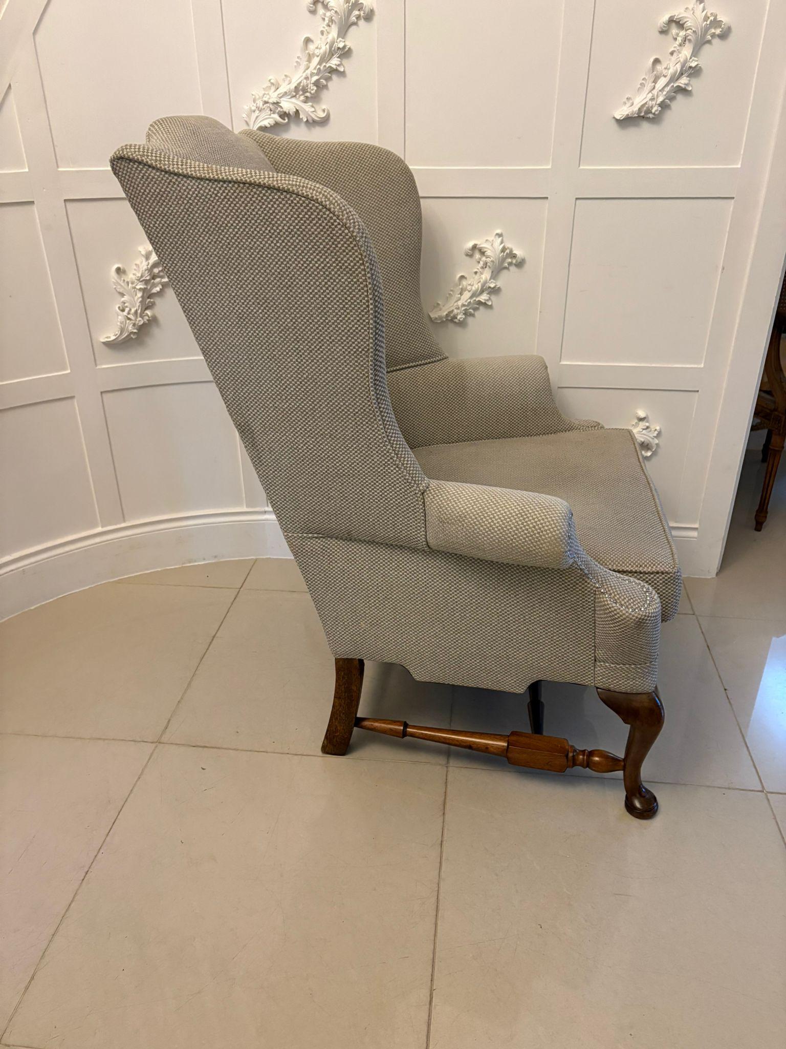 Other Superb Pair of Antique Wing Chairs on Quality Mahogany Cabriole Legs