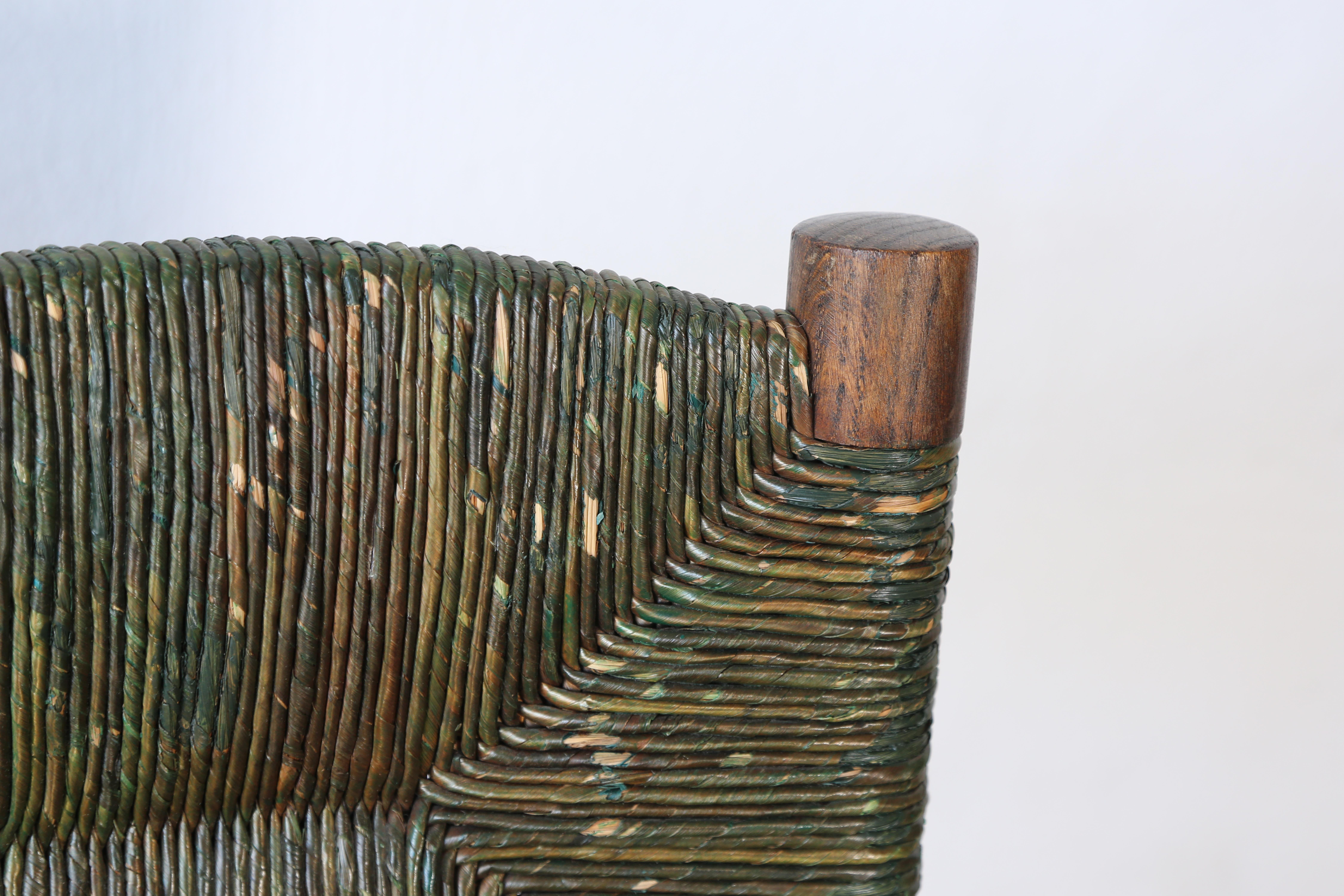 Superb Pair of Early Charlotte Perriand Model 19 Bauche Chairs, France, 1950s For Sale 7