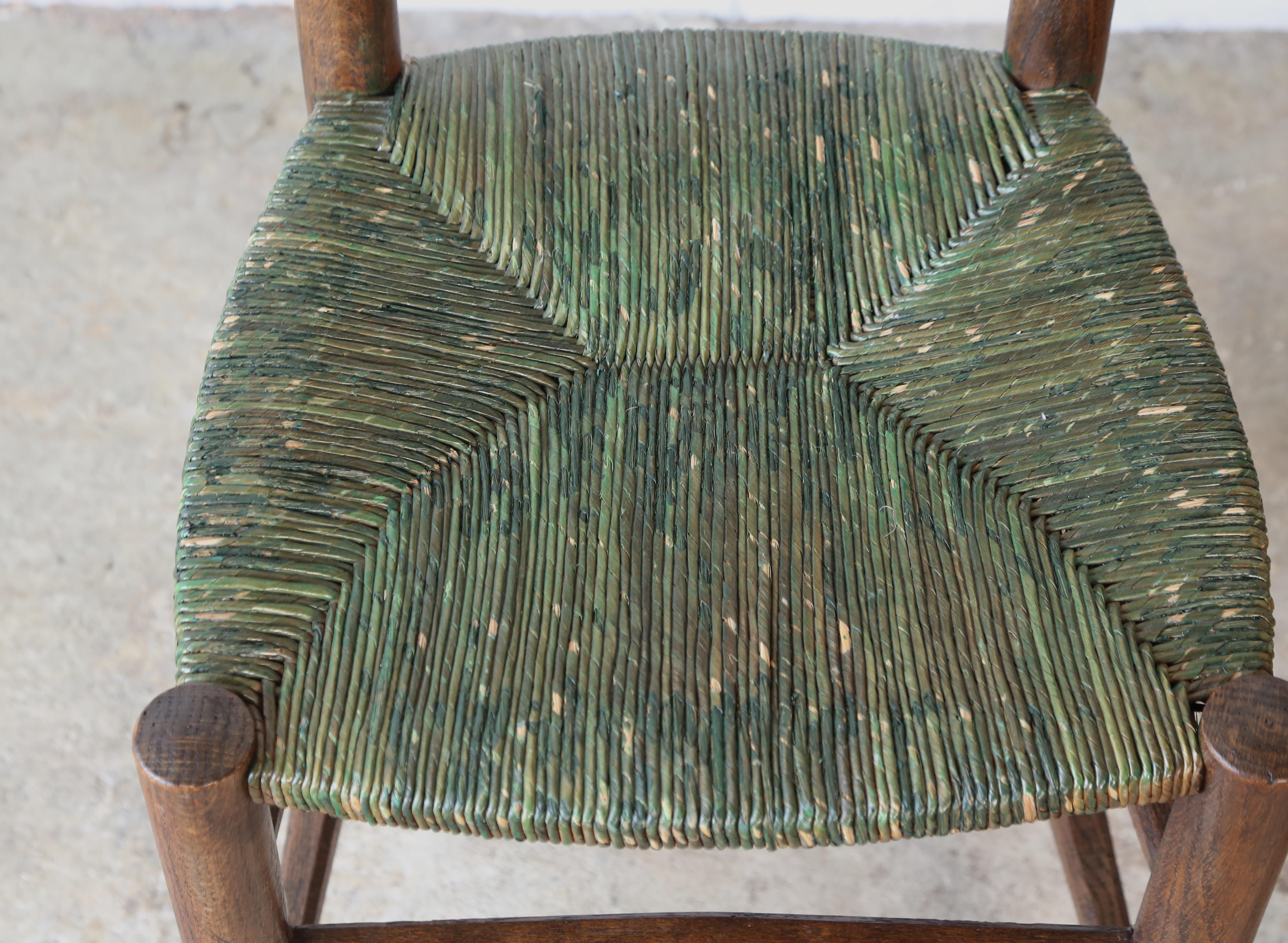 Superb Pair of Early Charlotte Perriand Model 19 Bauche Chairs, France, 1950s For Sale 2