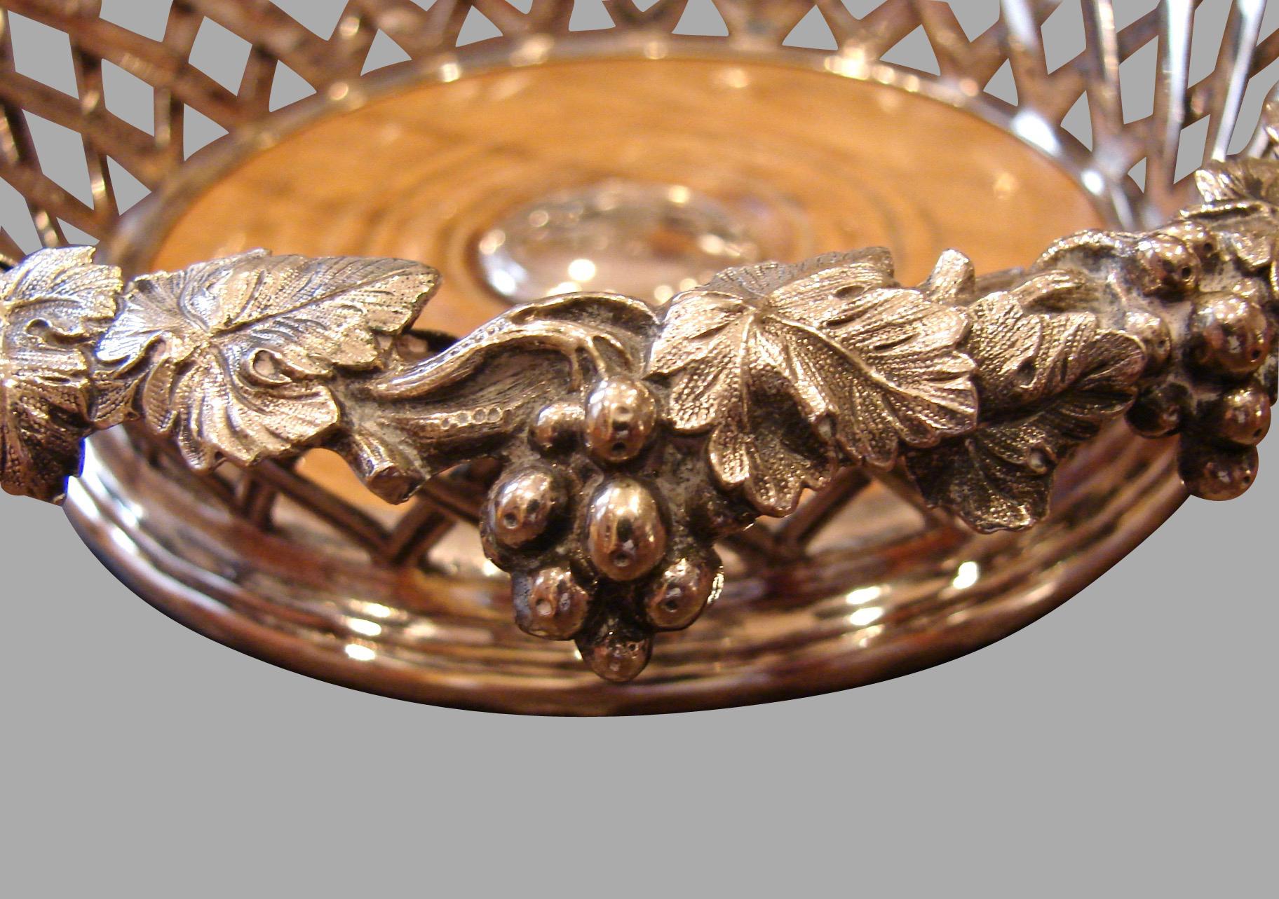 English Superb Pair of Elkington & Company Silverplate and Walnut Decanter Coasters