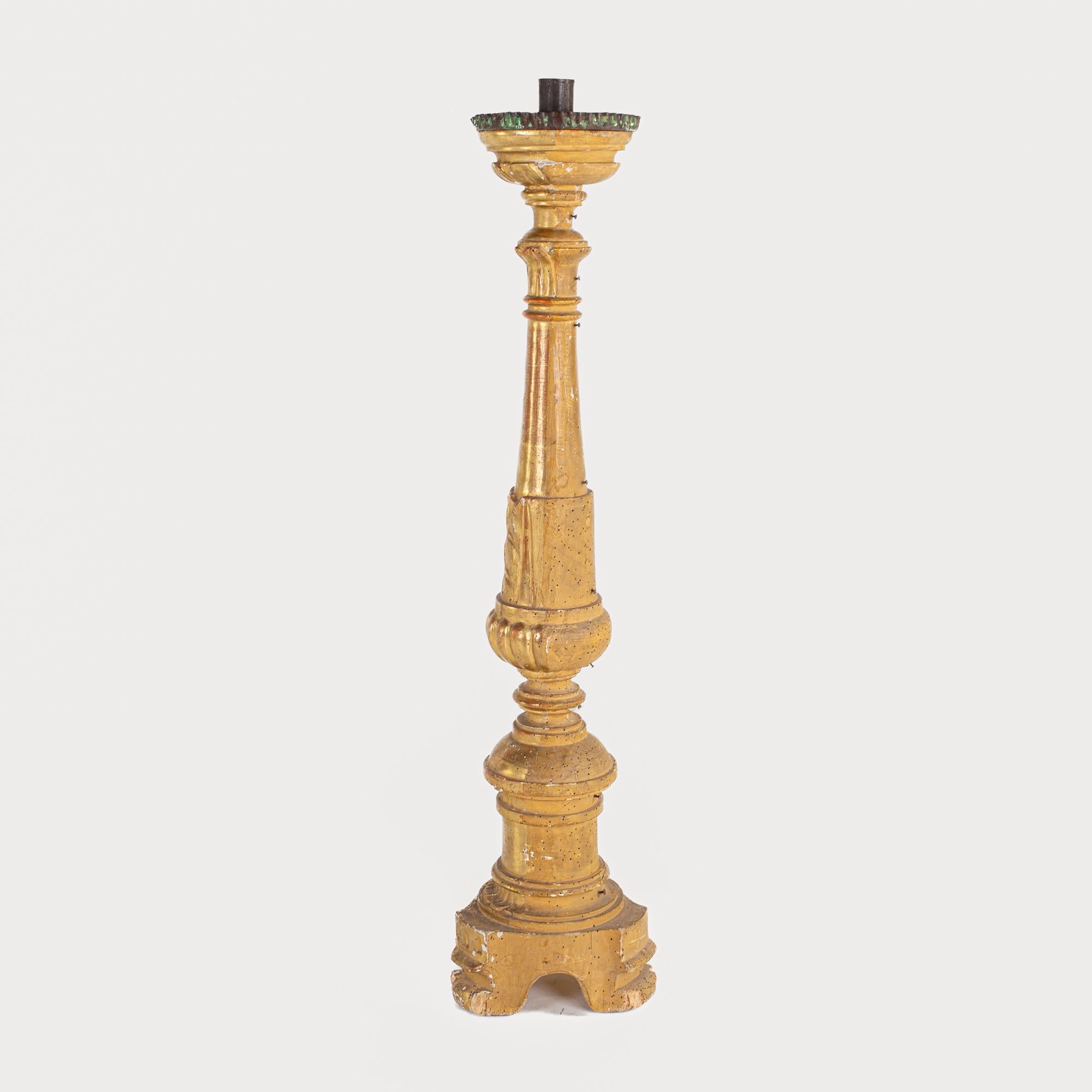 Superb Pair of Finely Carved French Candlesticks For Sale 1