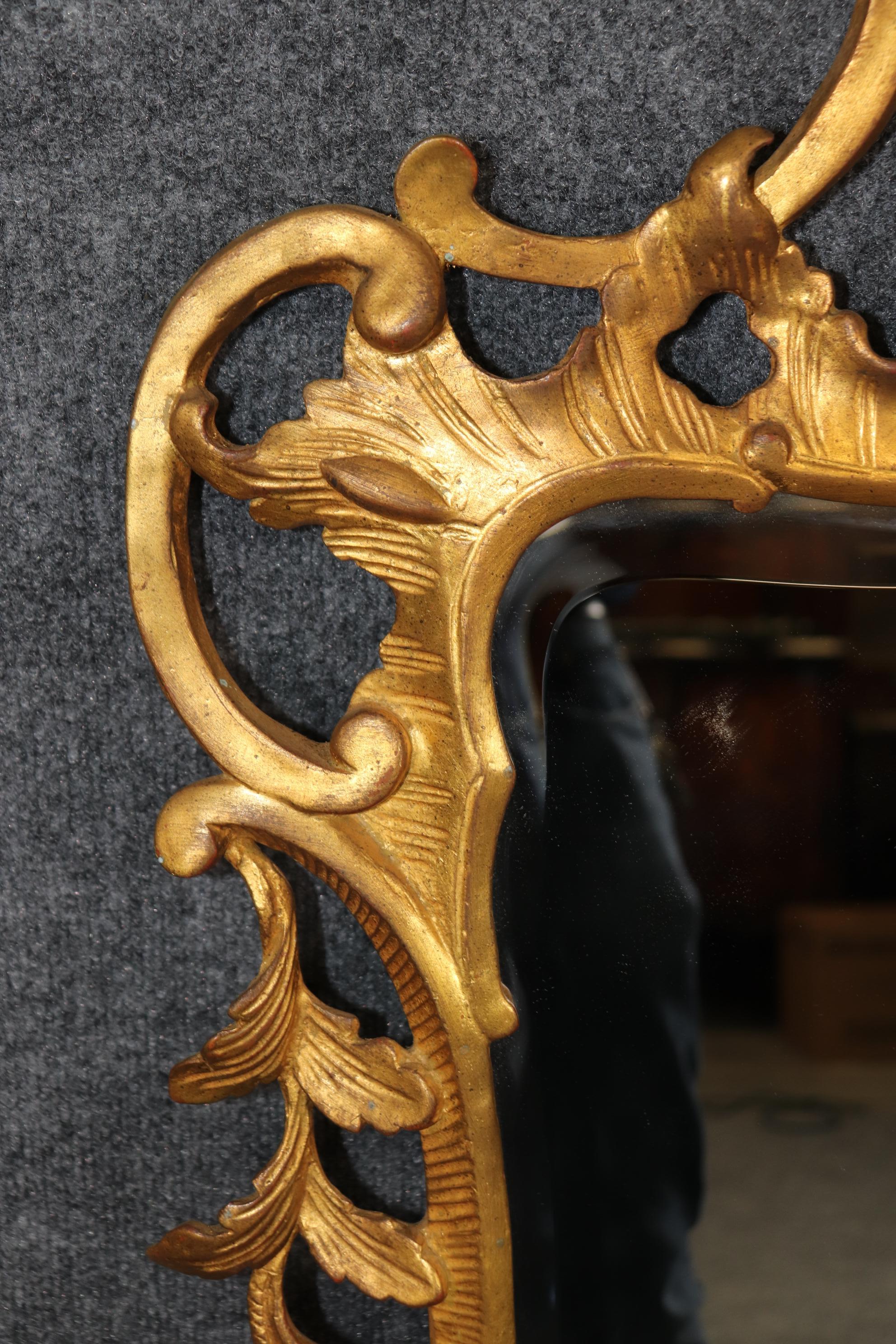 Walnut Superb Pair Of Gilded Carver's Guild Phoenix Birds Left and Right Pair Mirrors For Sale
