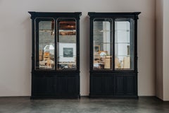 Ein hervorragendes Paar Glas-Bücherregale aus Frankreich, um 1880