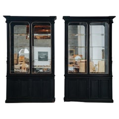 Ein hervorragendes Paar Glas-Bücherregale aus Frankreich, um 1880