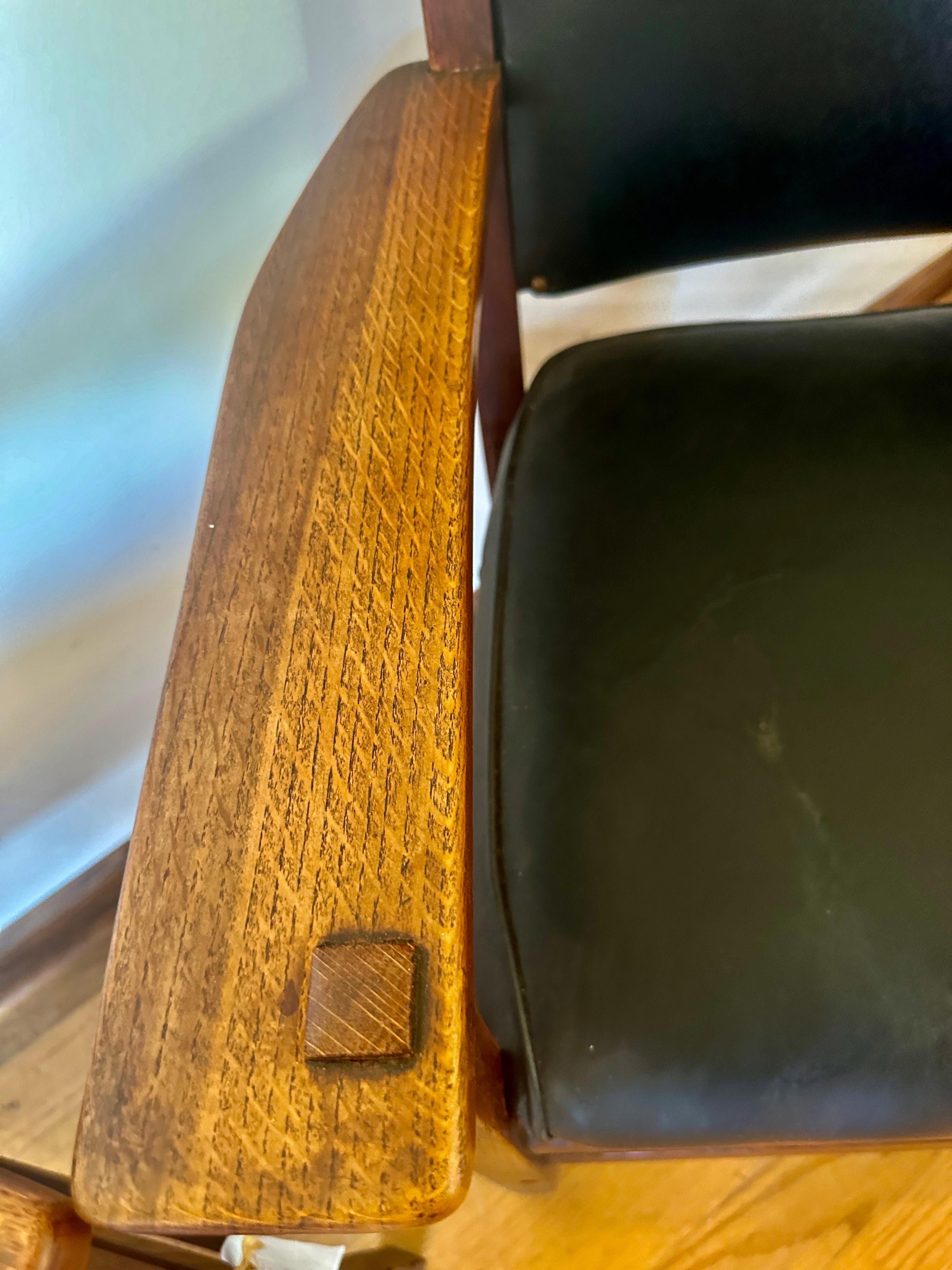SUPERB Pair of L&JG Stickley Chairs circa 1910 -BRANDED Signed Model 848  w4815 4