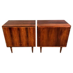 Superb Pair of Midcentury Cabinets in Rosewood 