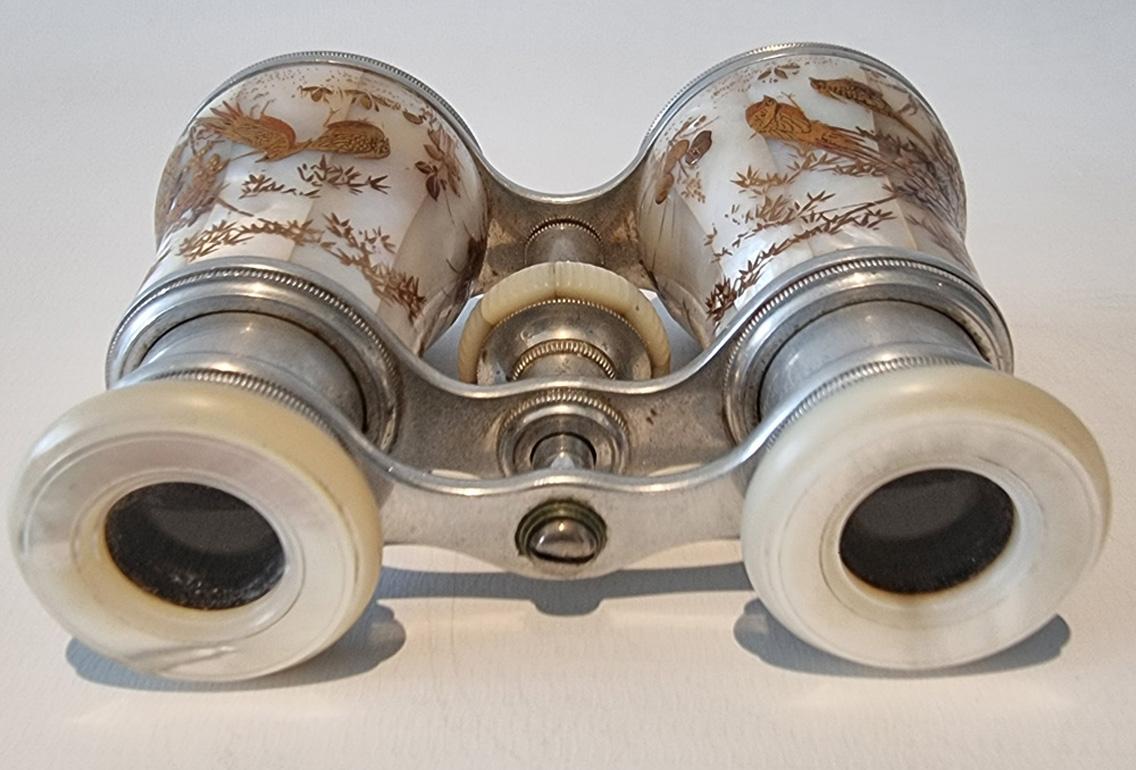 Late 19th Century Superb pair of Shibayama mother of Pearl Opera Glasses