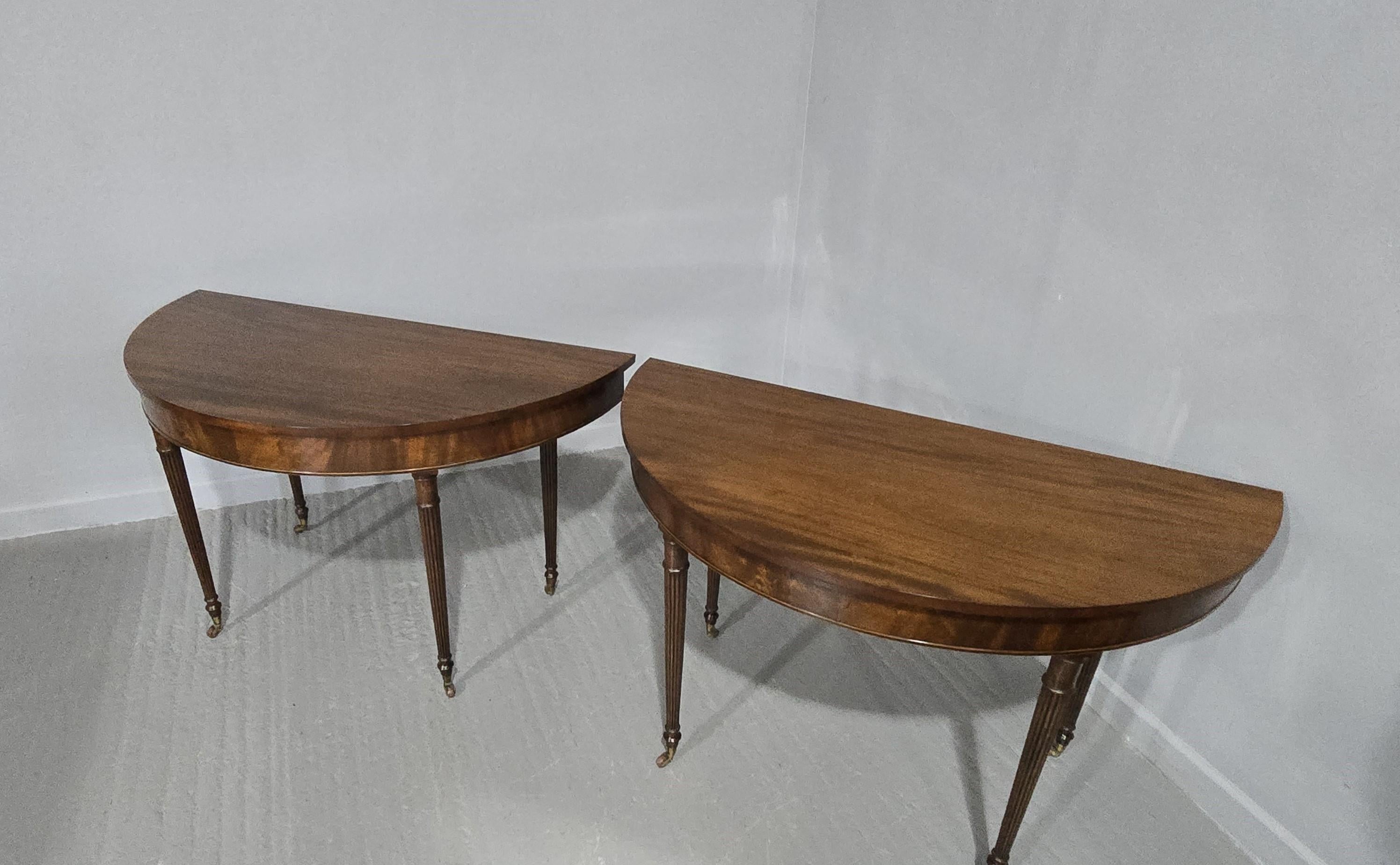 Superb Pair Regency Console Tables For Sale 4