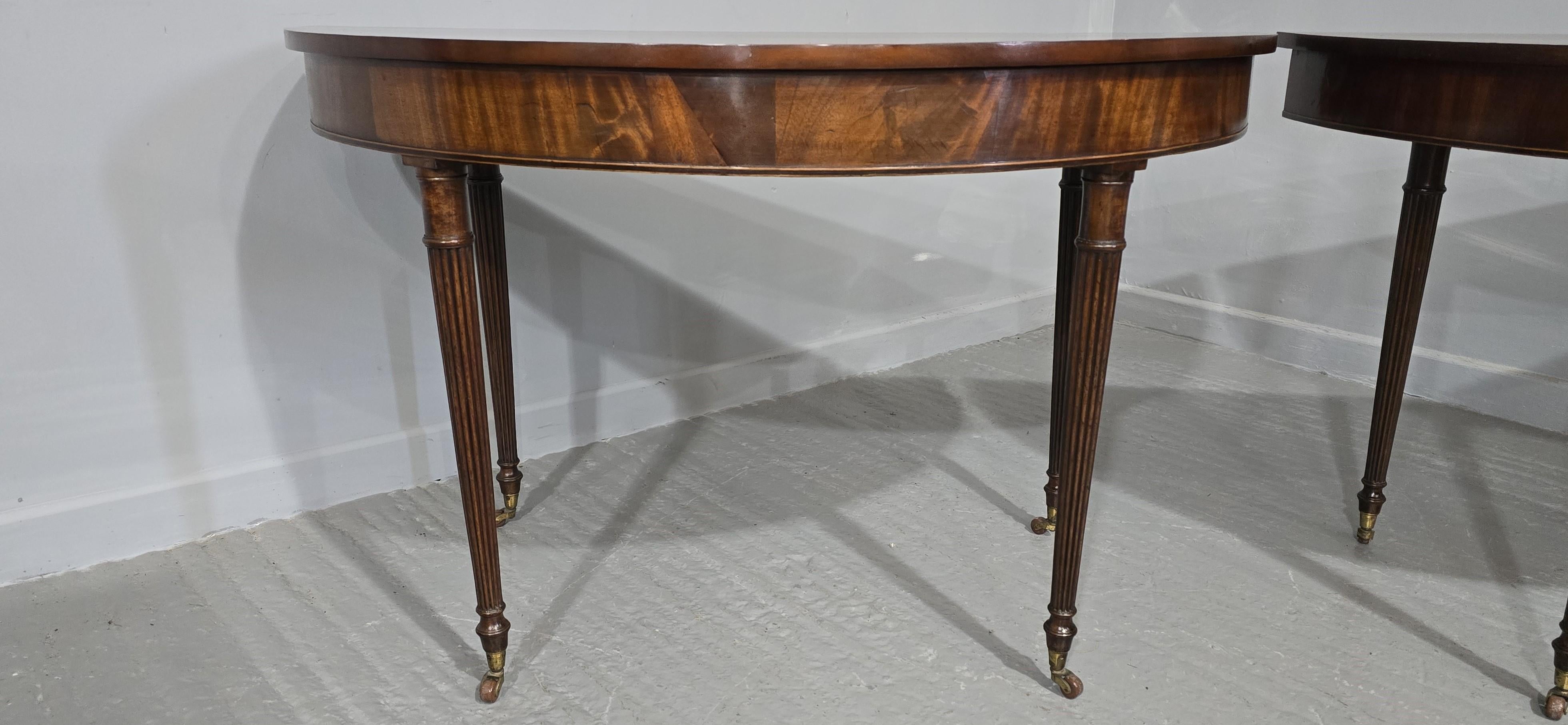 English Superb Pair Regency Console Tables For Sale