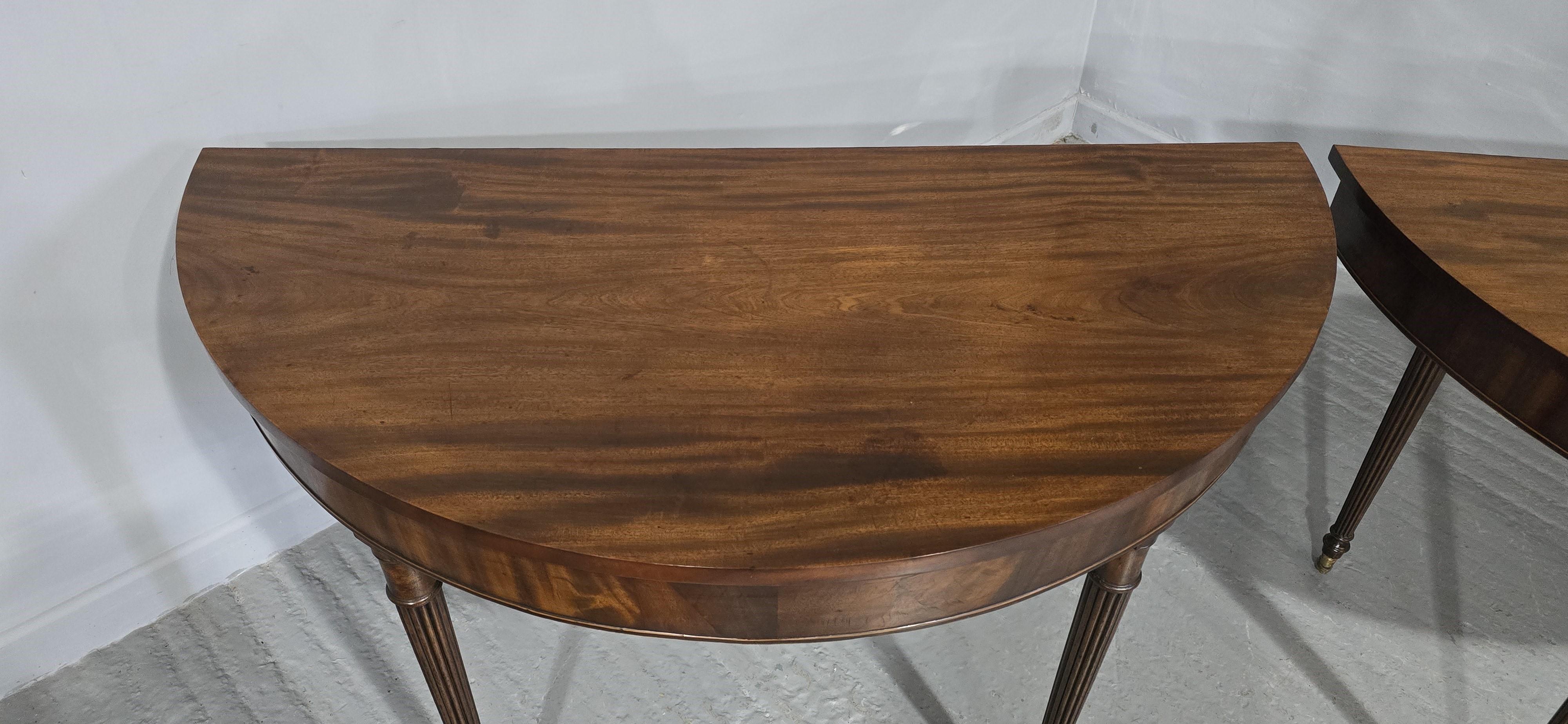 Superb Pair Regency Console Tables For Sale 1