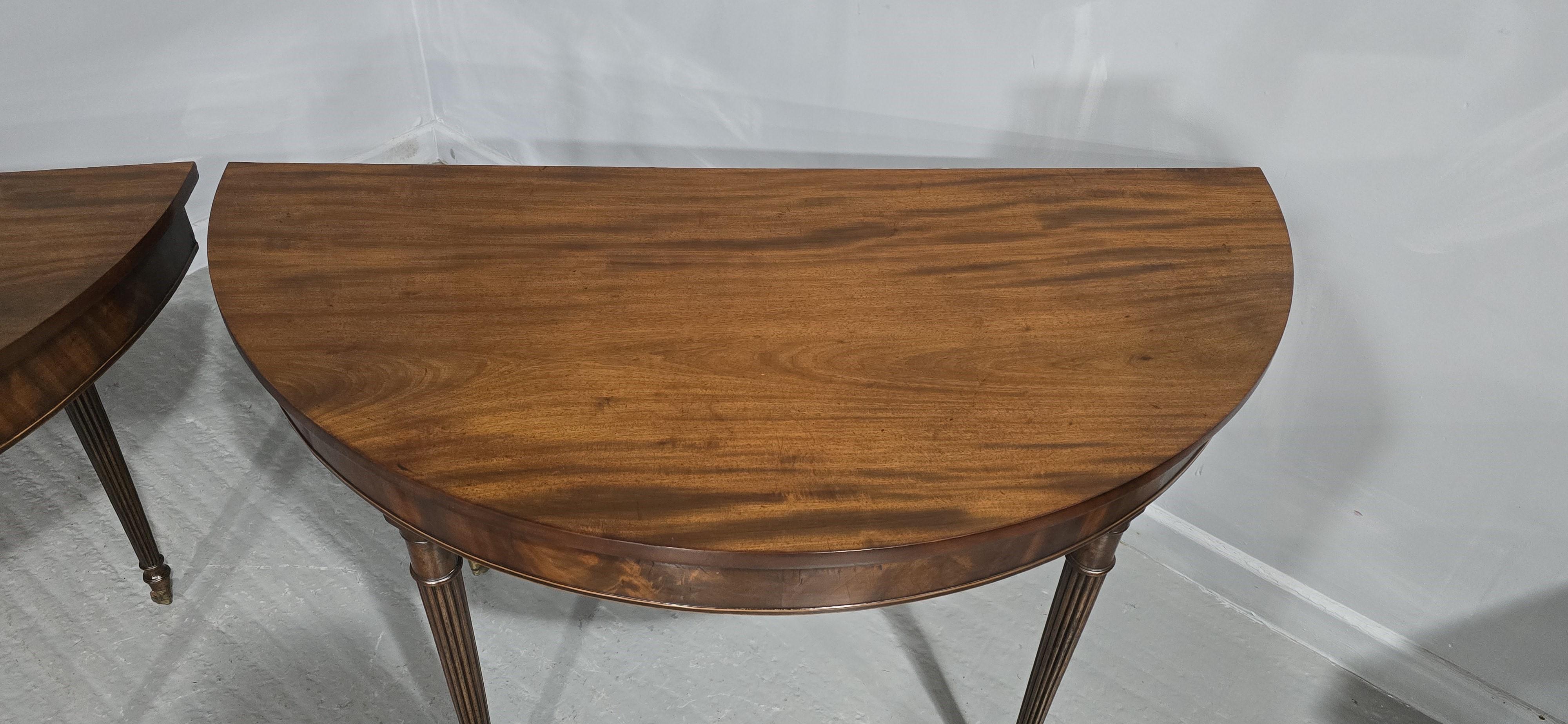 Superb Pair Regency Console Tables For Sale 2