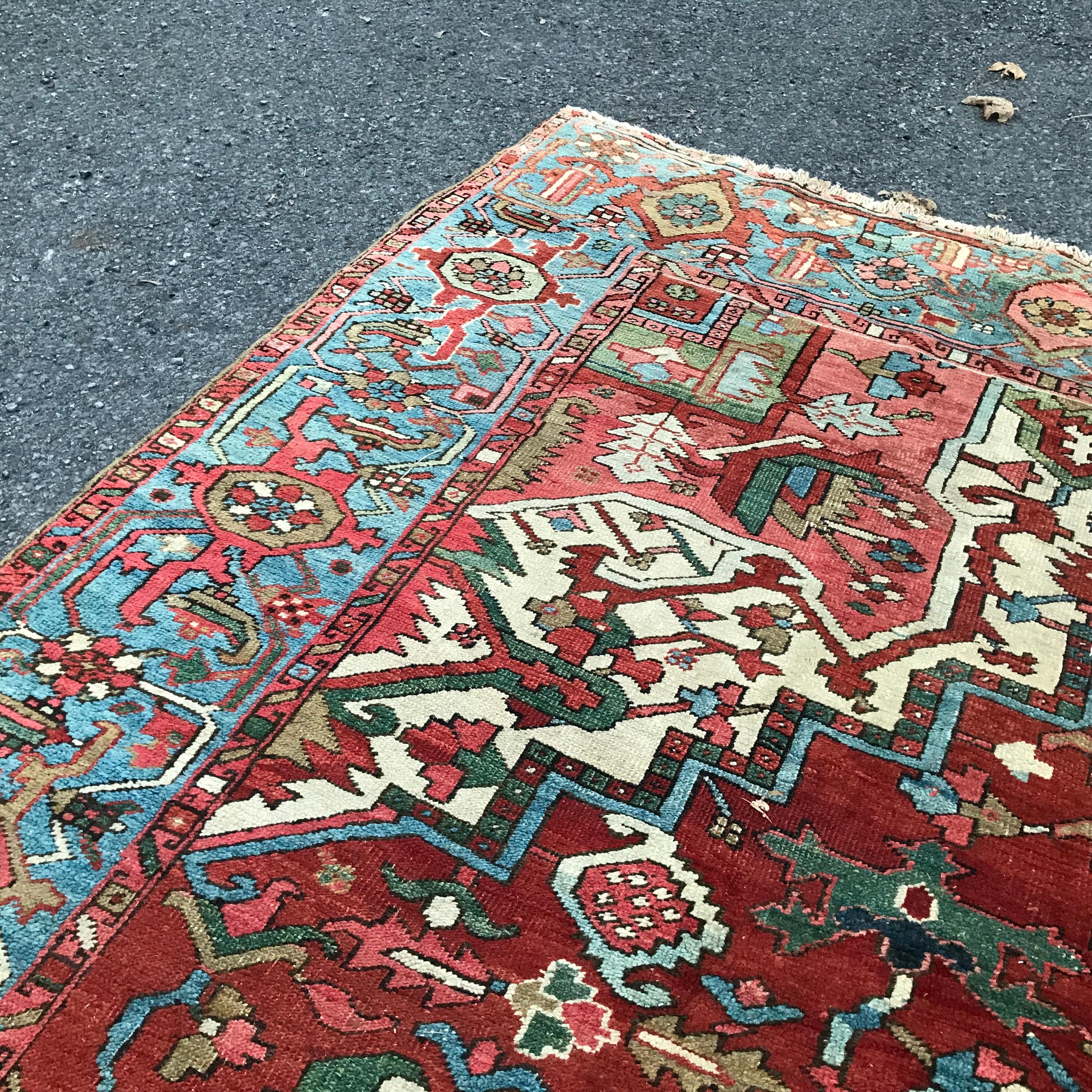 Arts and Crafts Tappeto Heriz persiano SUPERB - RR4857 in vendita