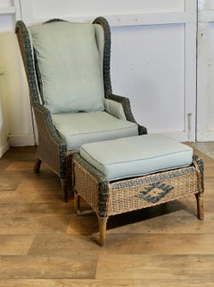 Superb Plantation Chair with Matching Foot Stool   A is a wonderful seat