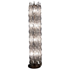 Superbe lampadaire Poliedri avec base de couleur bronze