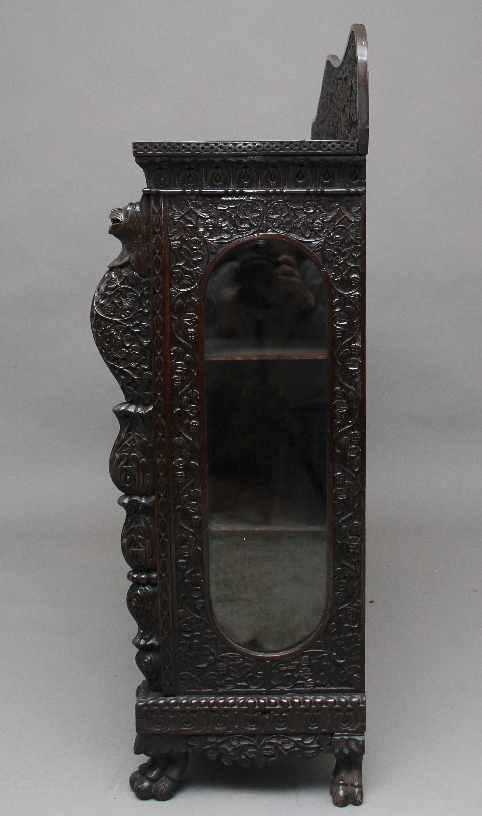 Superb Quality 19th Century Burmese Breakfront Cabinet 1