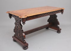 Superb Quality 19th Century Walnut Library Table