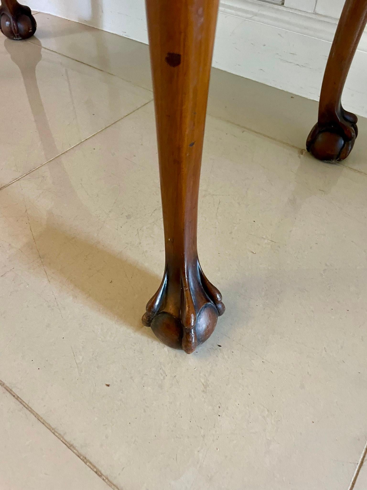 Superb Quality Antique Carved Burr Walnut Hall/Console Table By Maple and Co. For Sale 1
