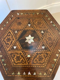 Superb Quality Antique Edwardian Moorish Damascus Lamp Table