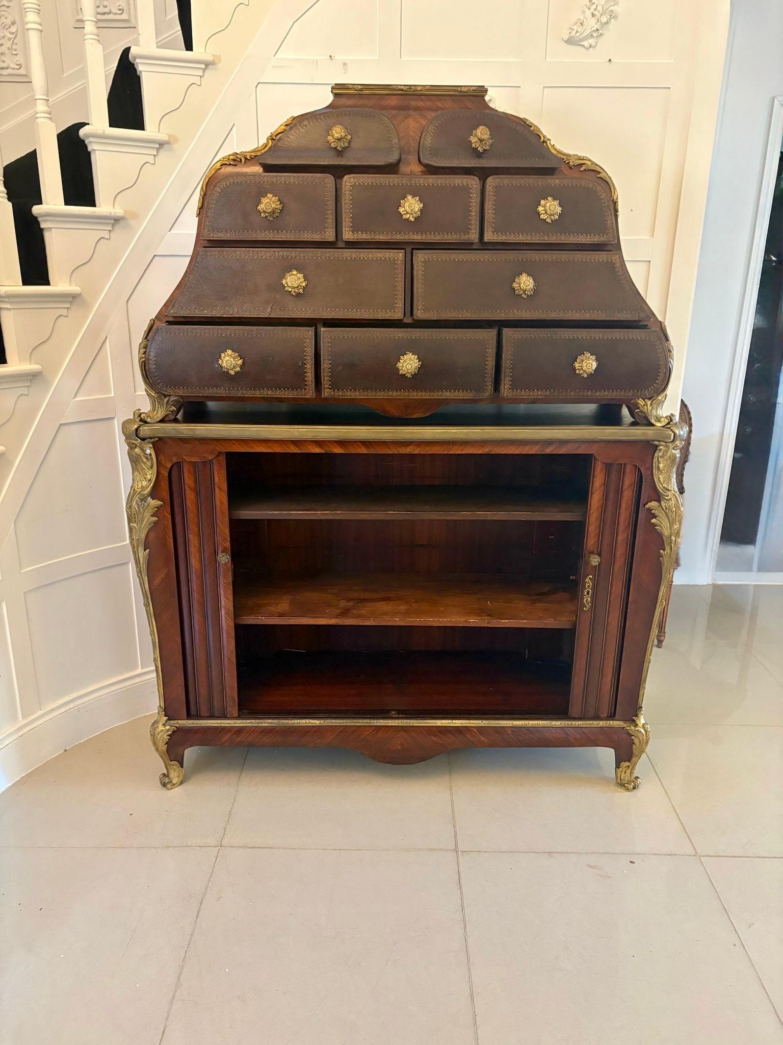 Armario Cartonier Antiguo Francés de Magnífica Calidad Montado en Madera de Rey y Ormolu en Bueno estado para la venta en Suffolk, GB