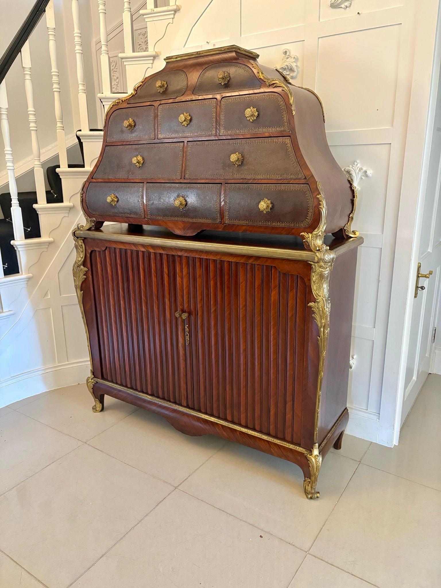 Armario Cartonier Antiguo Francés de Magnífica Calidad Montado en Madera de Rey y Ormolu en venta 3