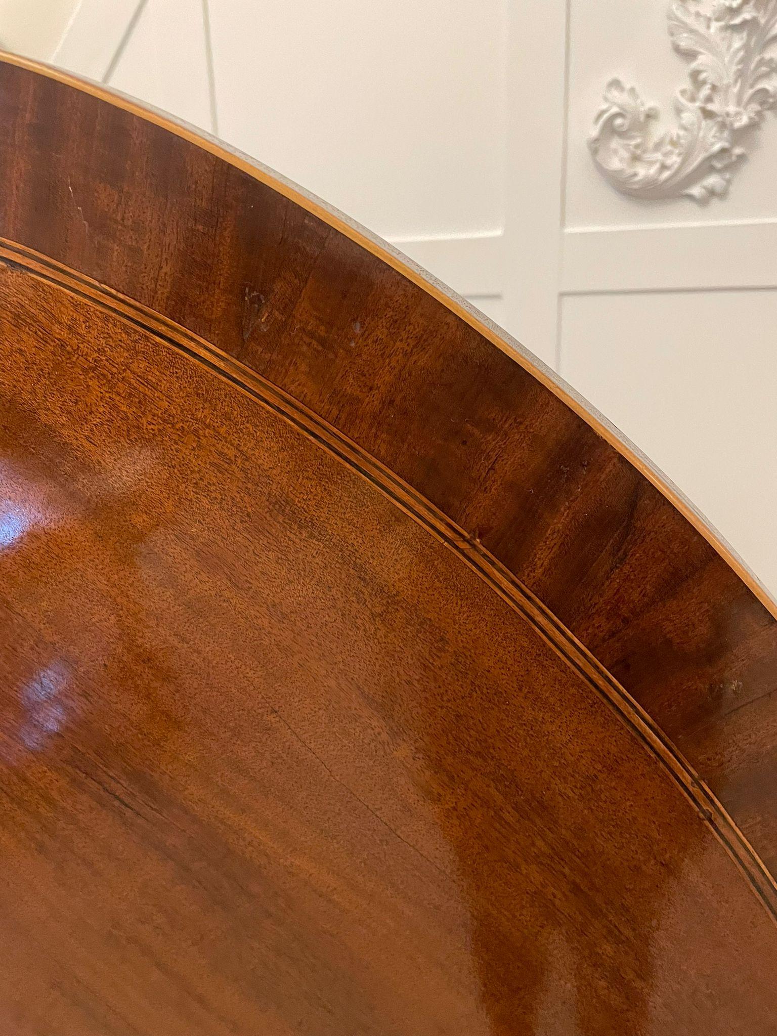 Superb Quality Antique George III Mahogany Oval Centre Table For Sale 6