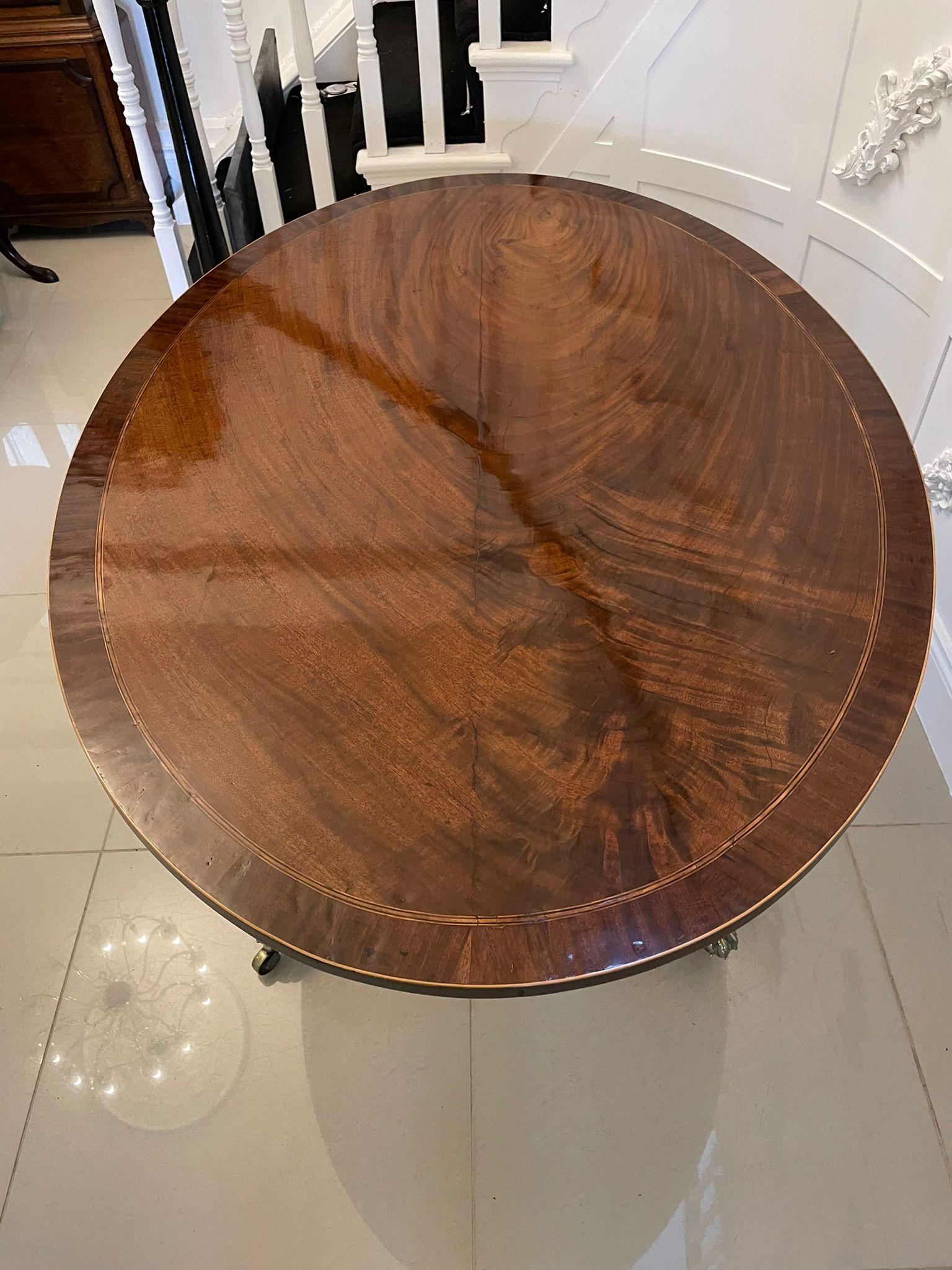 Superb Quality Antique George III Mahogany Oval Centre Table In Good Condition For Sale In Suffolk, GB