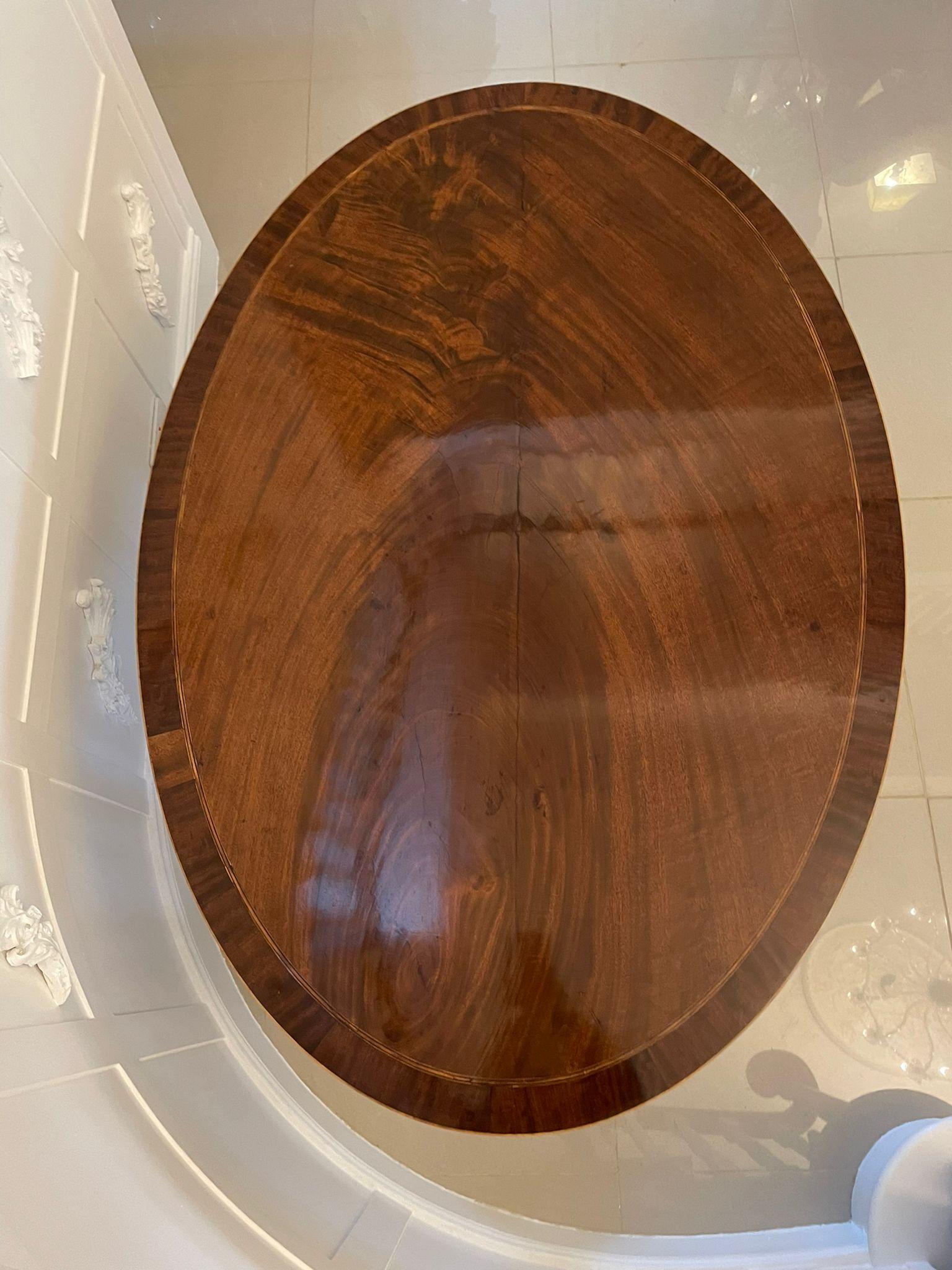 Superb Quality Antique George III Mahogany Oval Centre Table For Sale 1