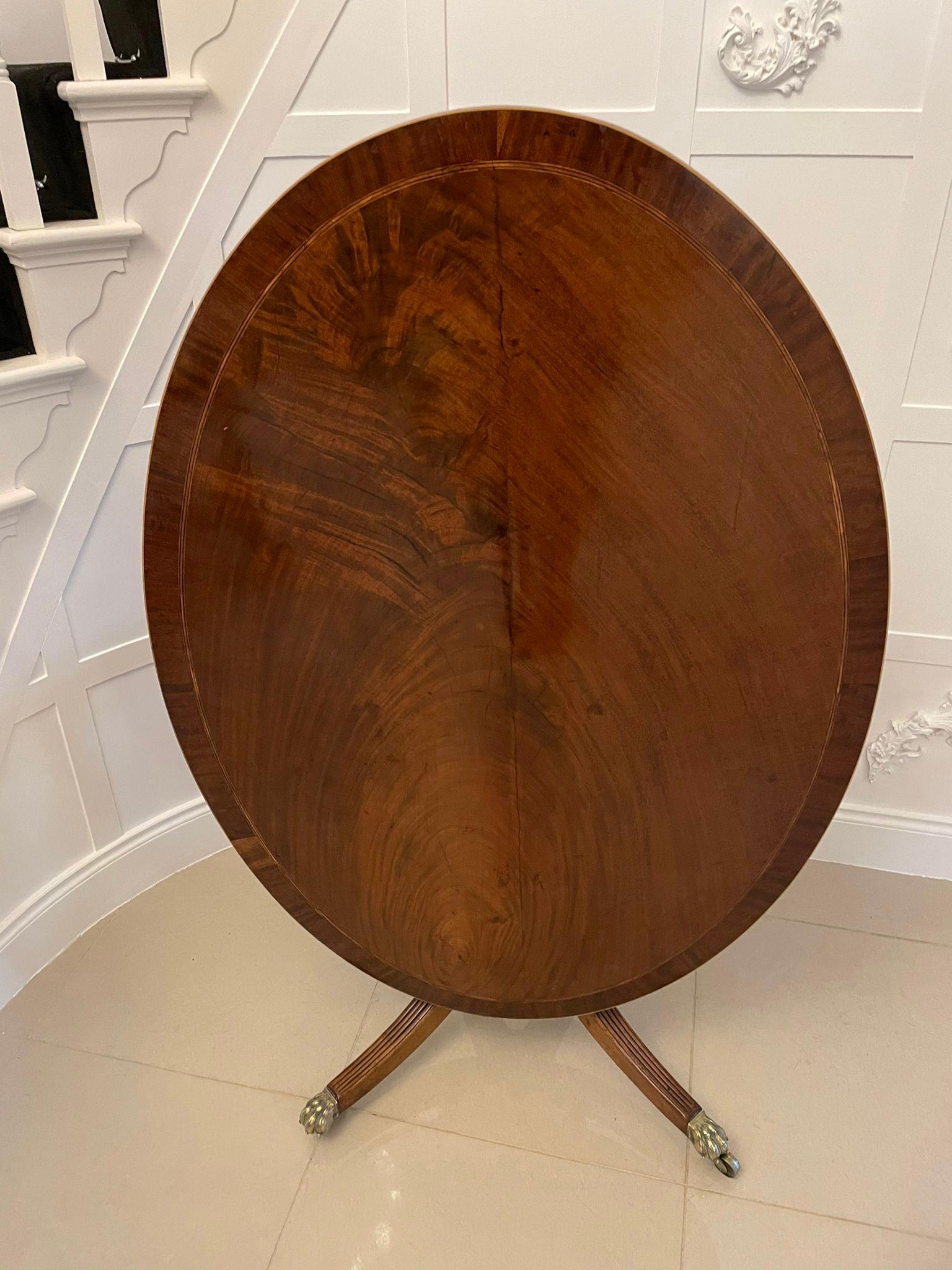 Superb Quality Antique George III Mahogany Oval Centre Table For Sale 2