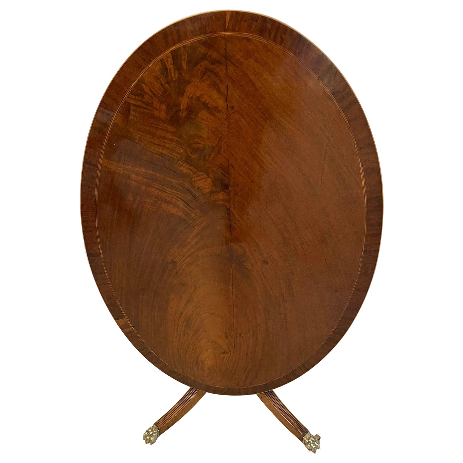 Superb Quality Antique George III Mahogany Oval Centre Table