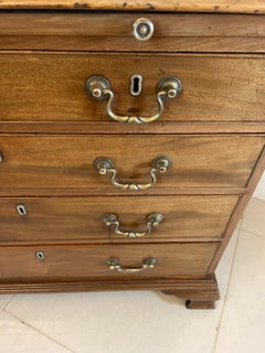 Superb Quality Antique George III Small Mahogany Chest of 5 Drawers