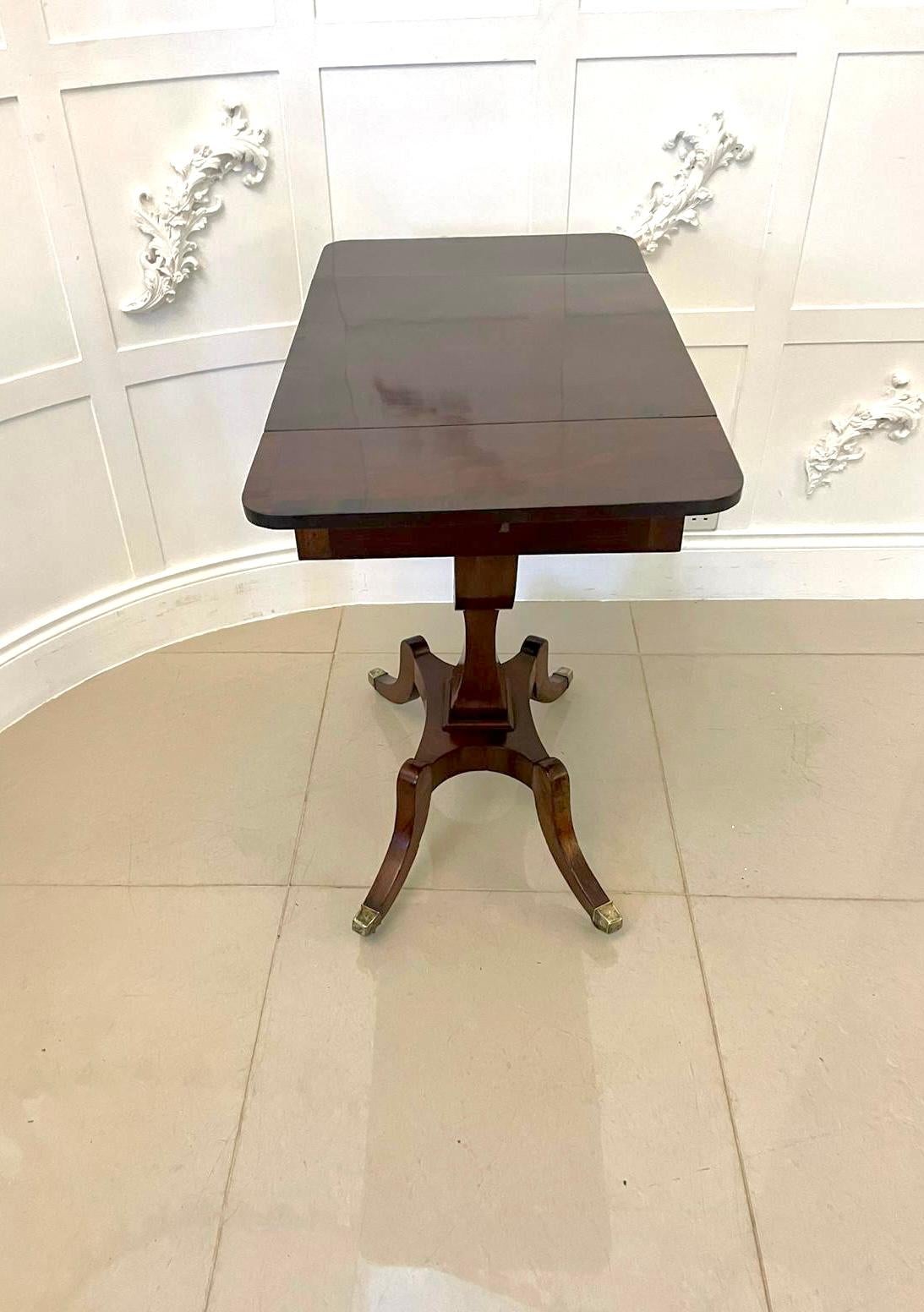 Superb Quality Antique Regency Freestanding Mahogany Sewing/Side Table For Sale 1