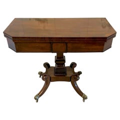 Superb Quality Antique Regency Mahogany Card/Side Table