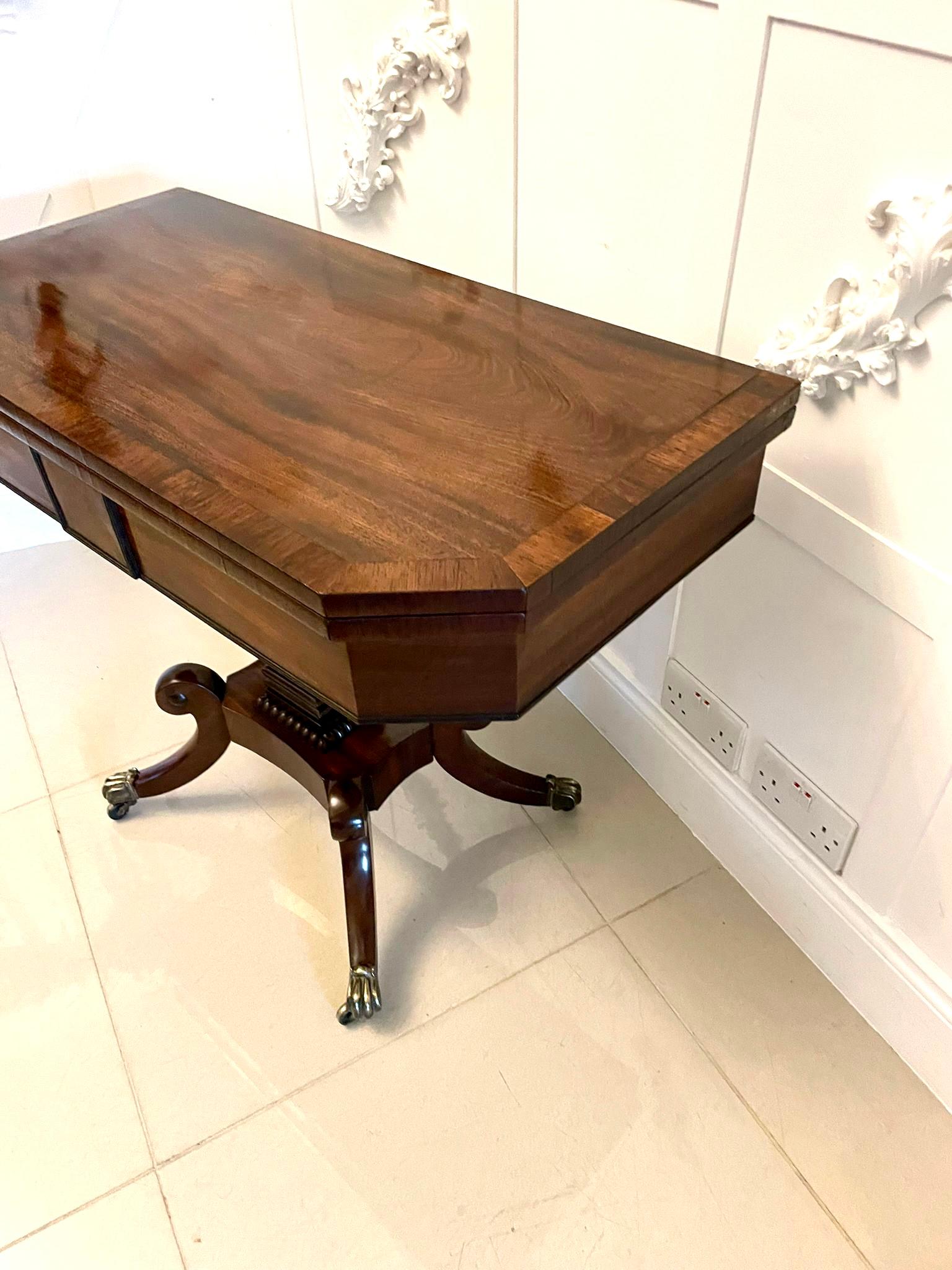 Superb Quality Antique Regency Mahogany Card/Side Table For Sale 5