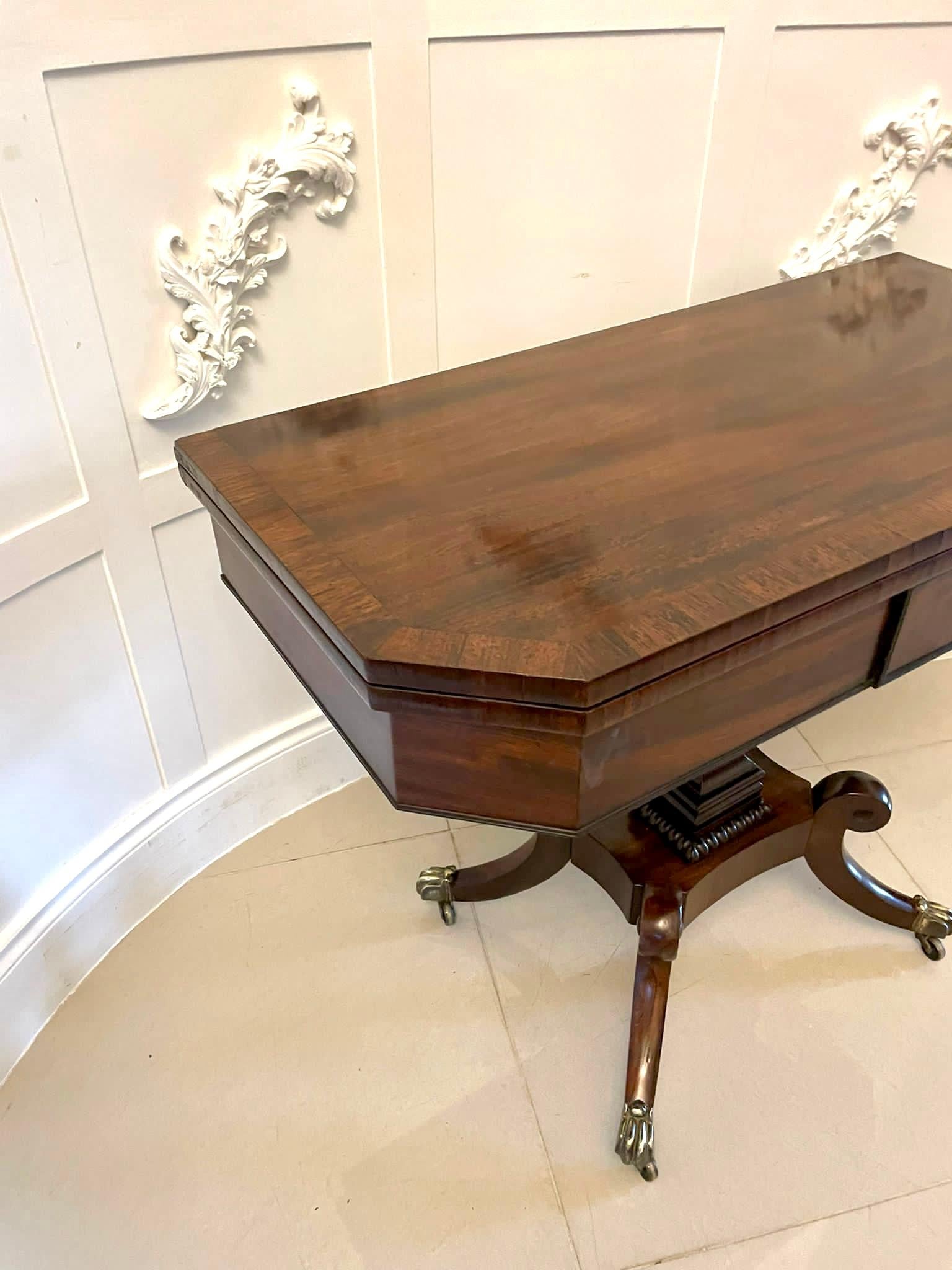 Superb Quality Antique Regency Mahogany Card/Side Table For Sale 6