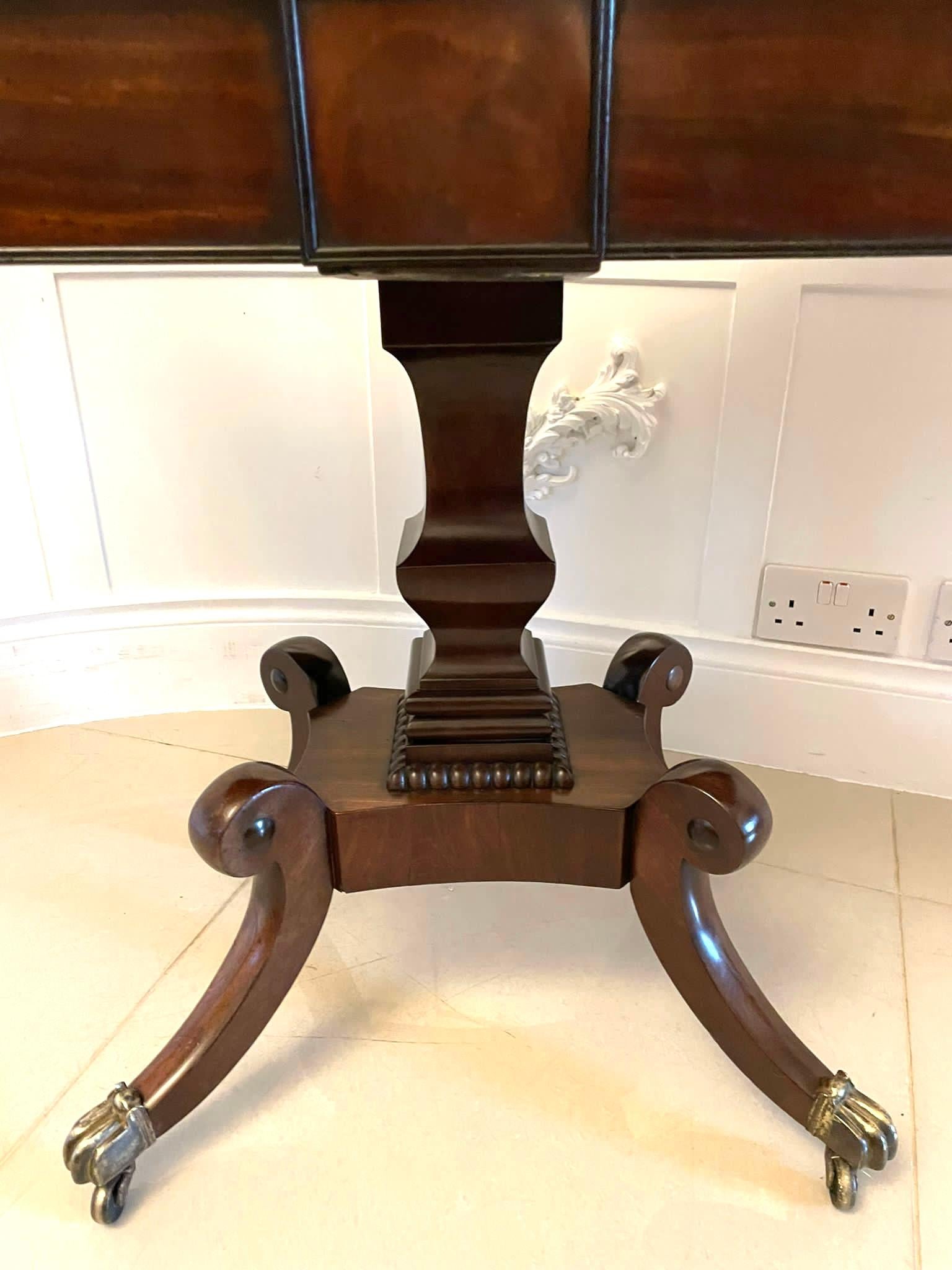 Superb Quality Antique Regency Mahogany Card/Side Table For Sale 7