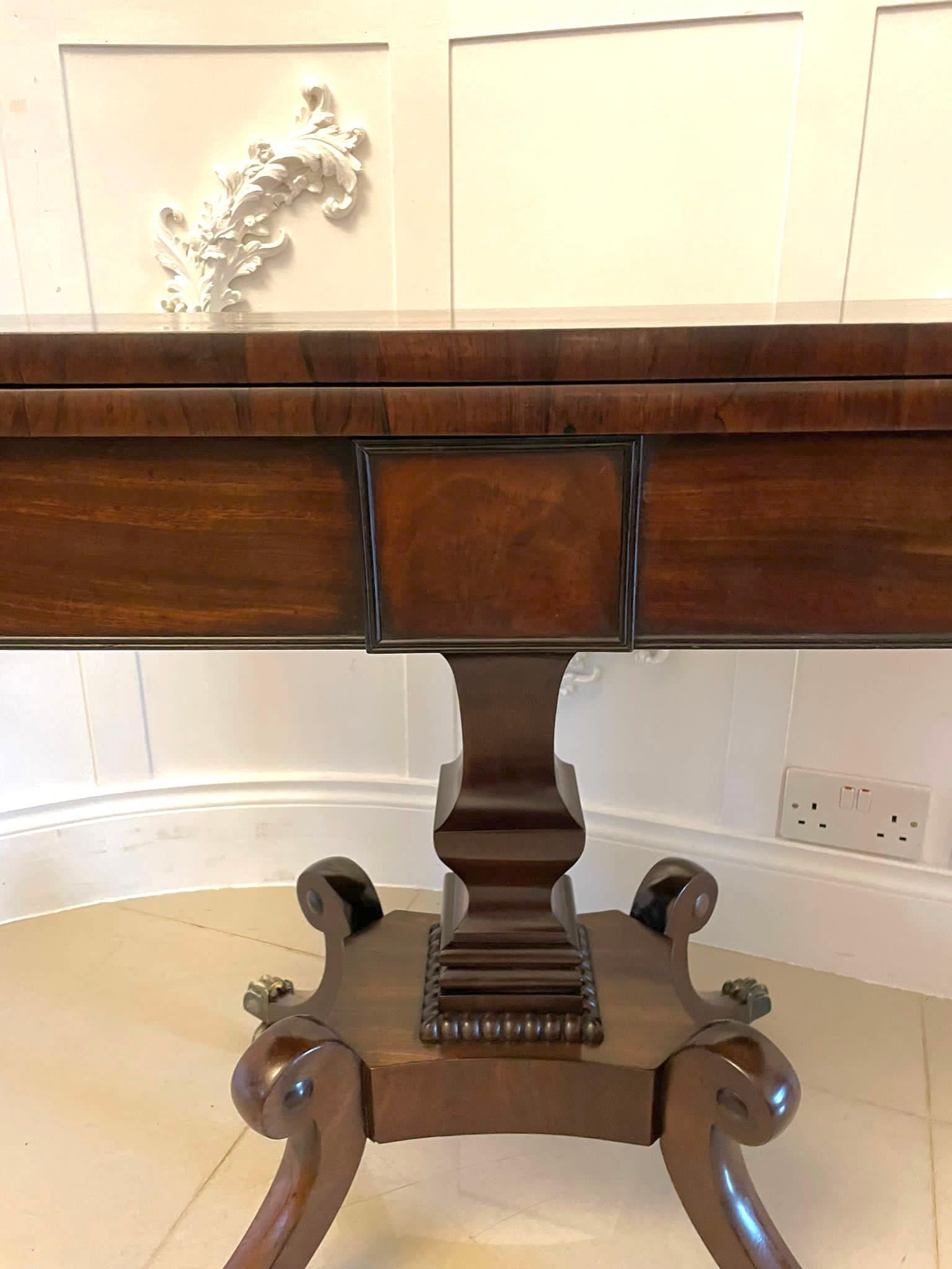 Superb Quality Antique Regency Mahogany Card/Side Table For Sale 9