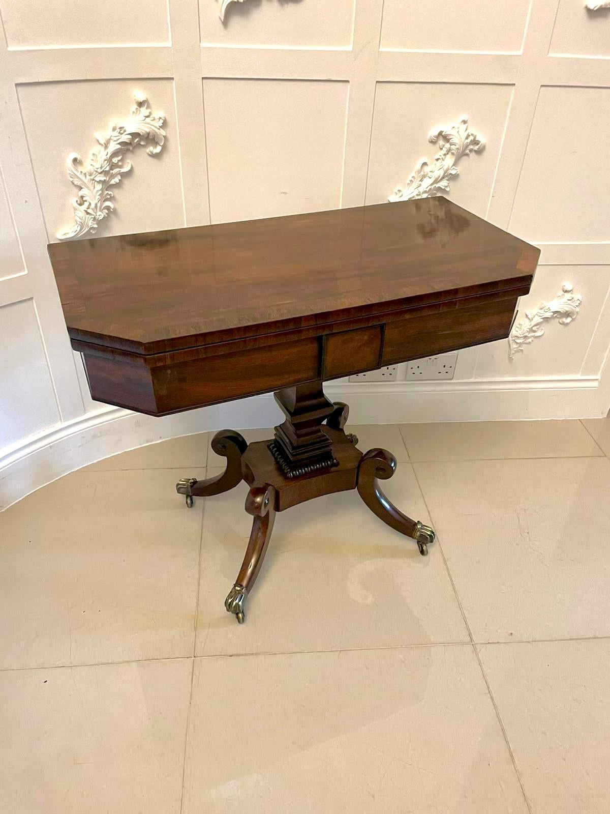 English Superb Quality Antique Regency Mahogany Card/Side Table For Sale