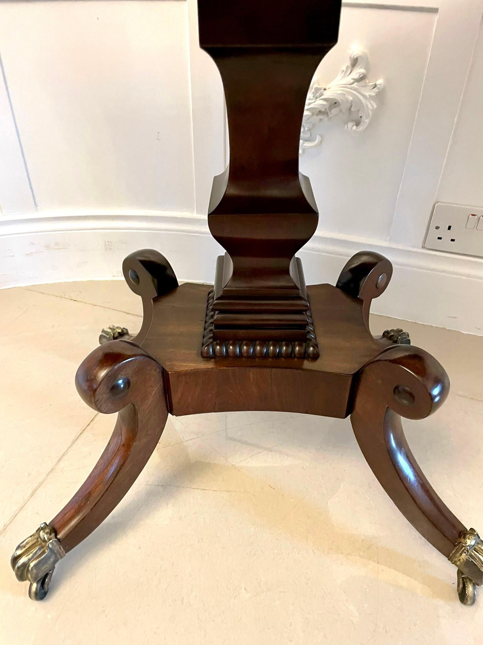 Superb Quality Antique Regency Mahogany Card/Side Table For Sale 3
