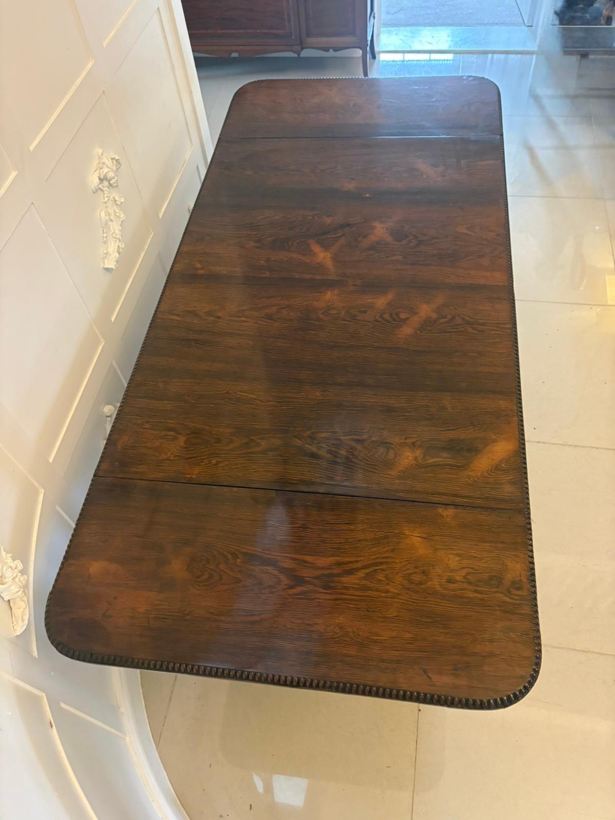 Superb Quality Antique Regency Rosewood Freestanding Sofa Table In Good Condition For Sale In Suffolk, GB