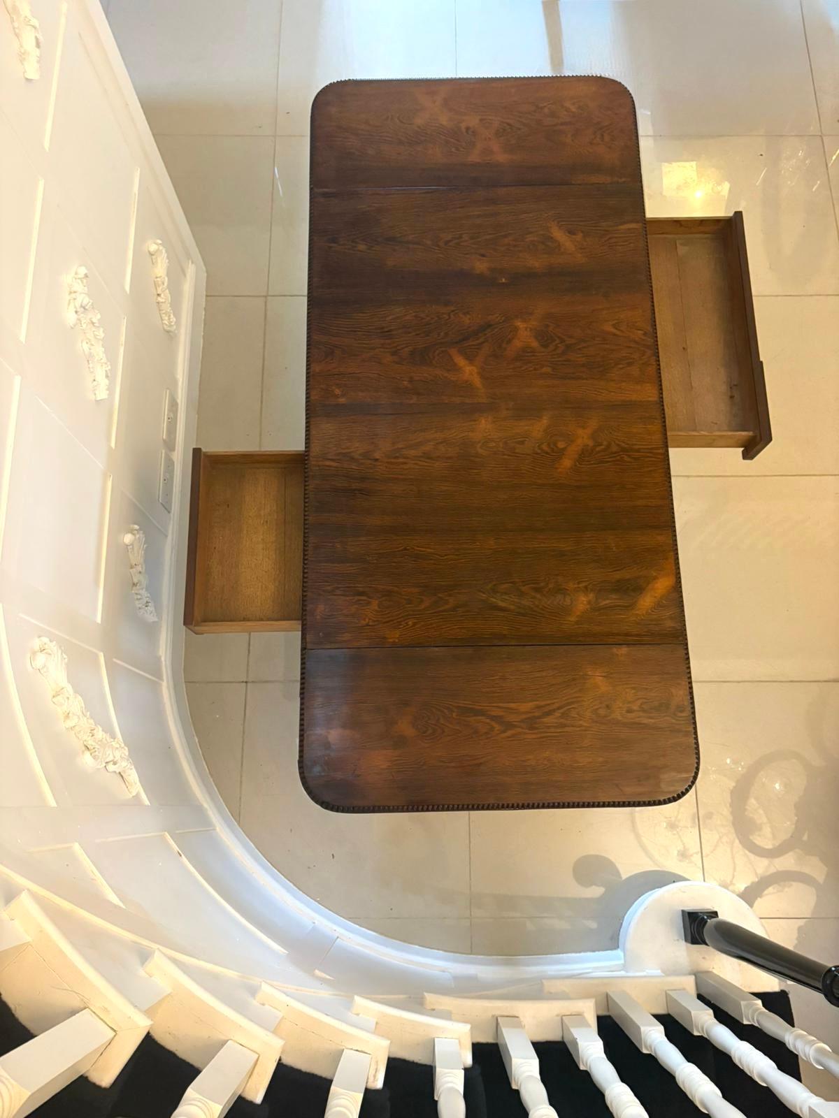 19th Century Superb Quality Antique Regency Rosewood Freestanding Sofa Table For Sale