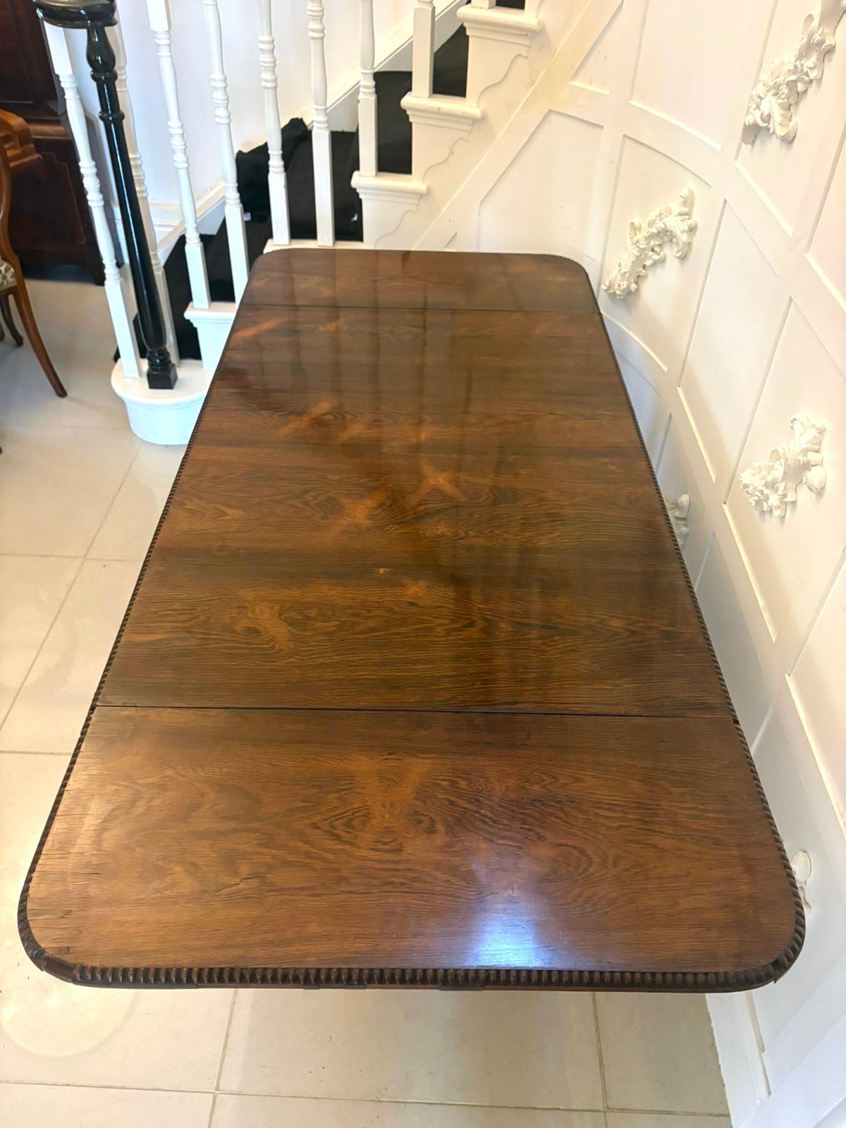 Superb Quality Antique Regency Rosewood Freestanding Sofa Table For Sale 1